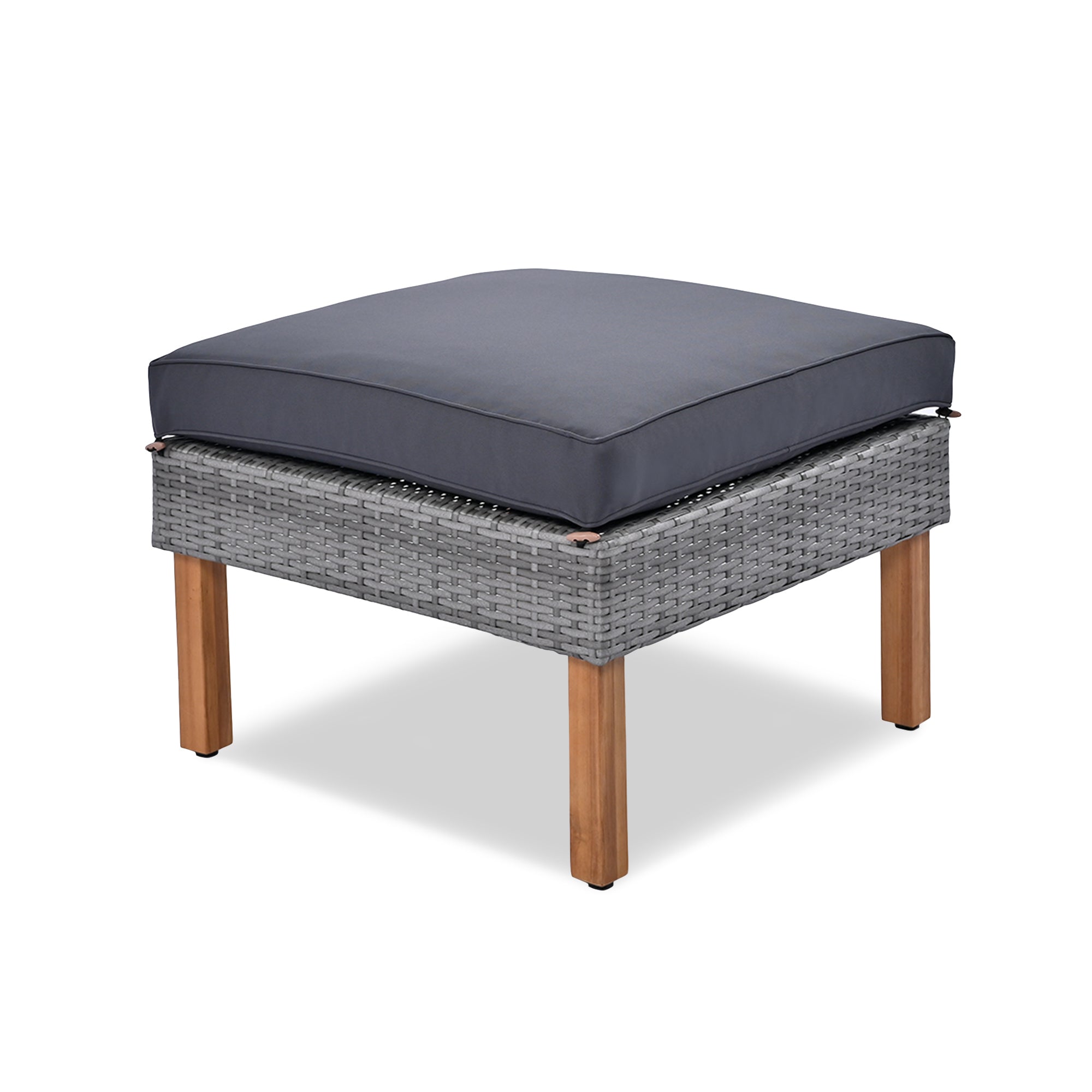 Outdoor Sectional Set Cushioned Seating - Gray