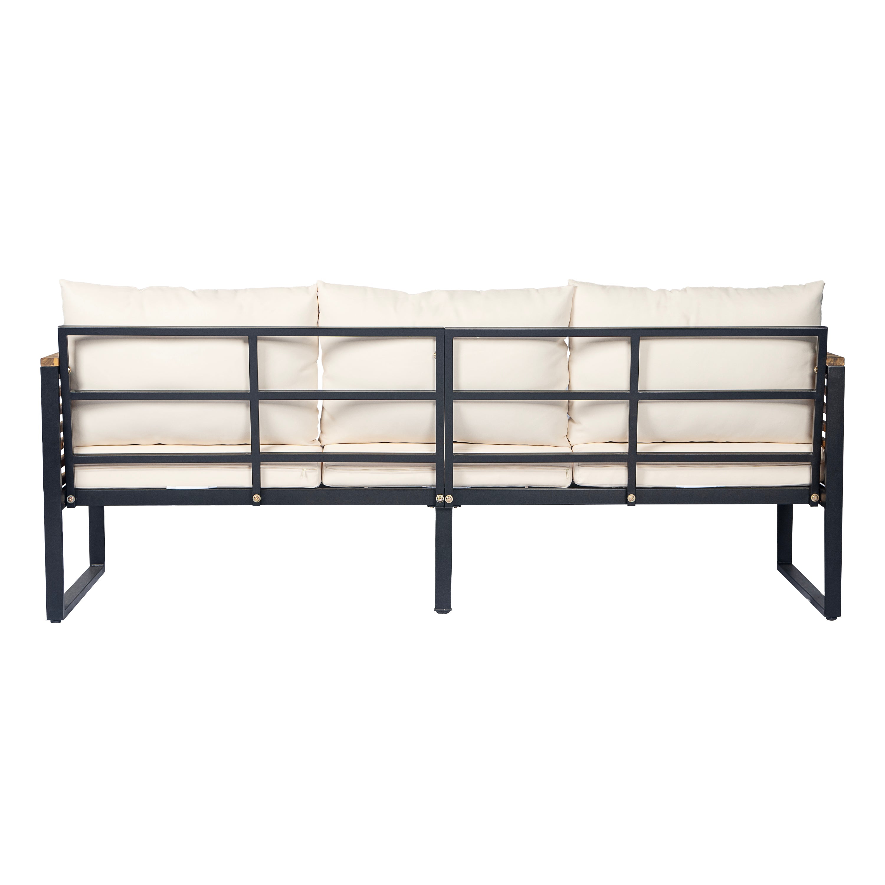 Outdoor Sofa Set Acacia Wood 3-Piece
