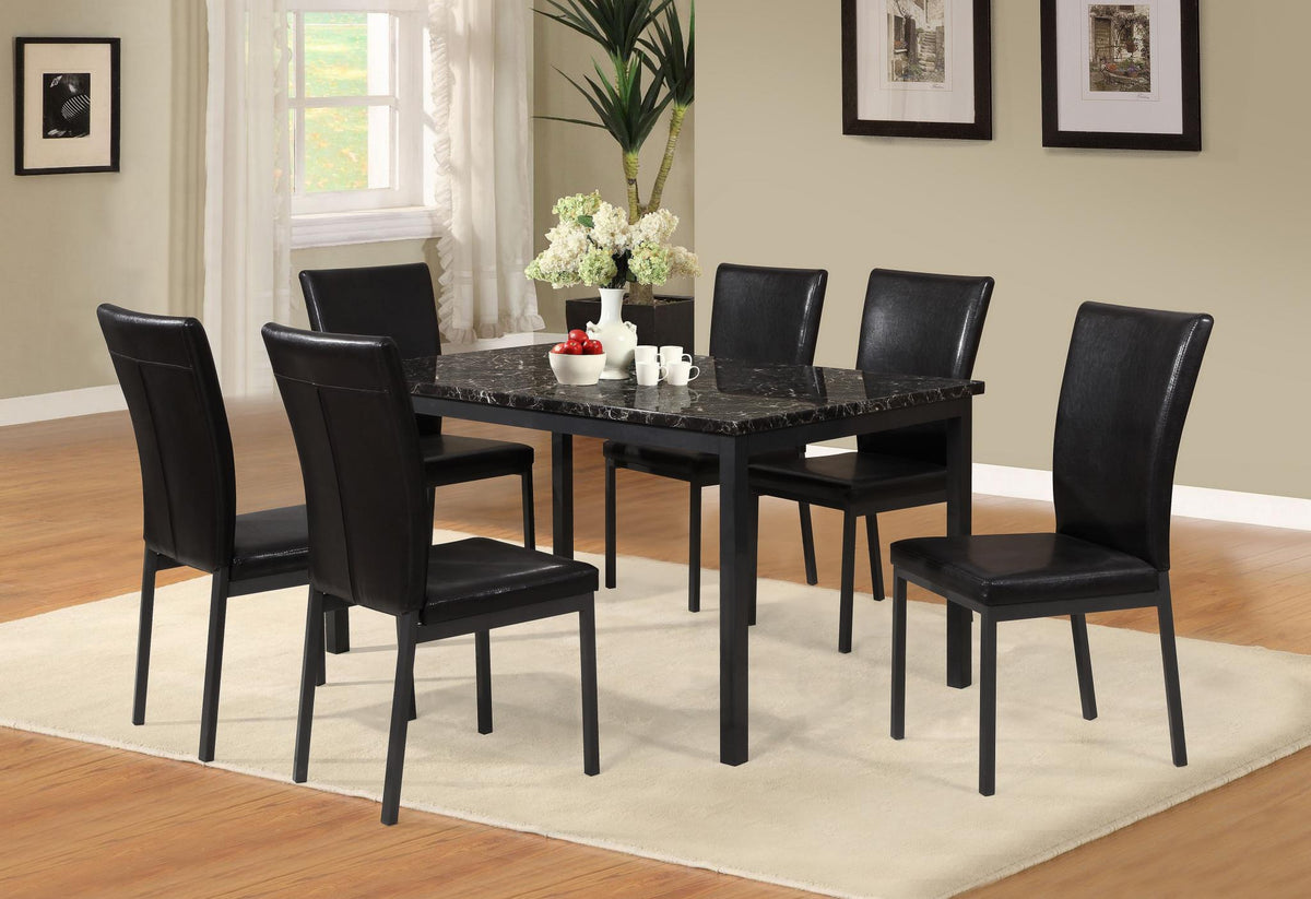 Faux Marble Dining Table & Chair Set
