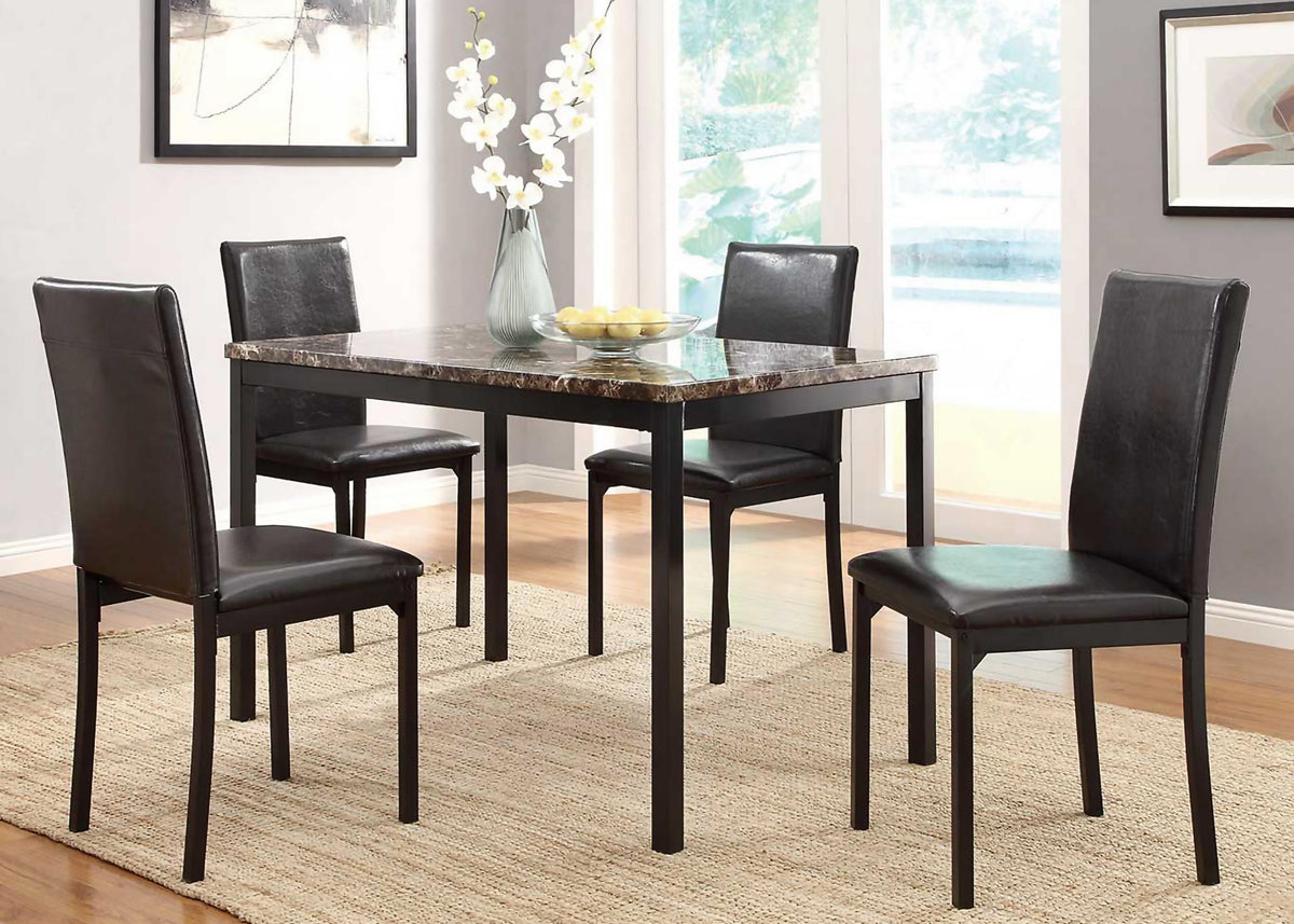Brown Dinette Table & Chair Set