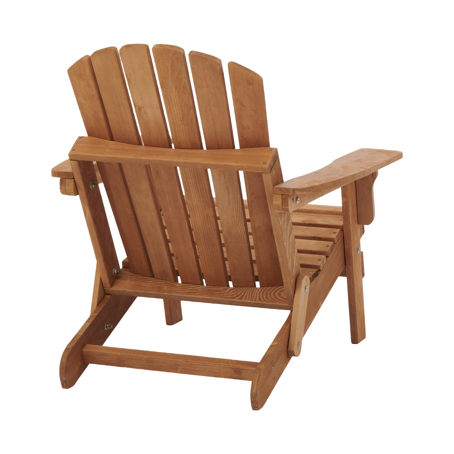 Oversize Outdoor Adirondack Chair Folding Design - Light Brown