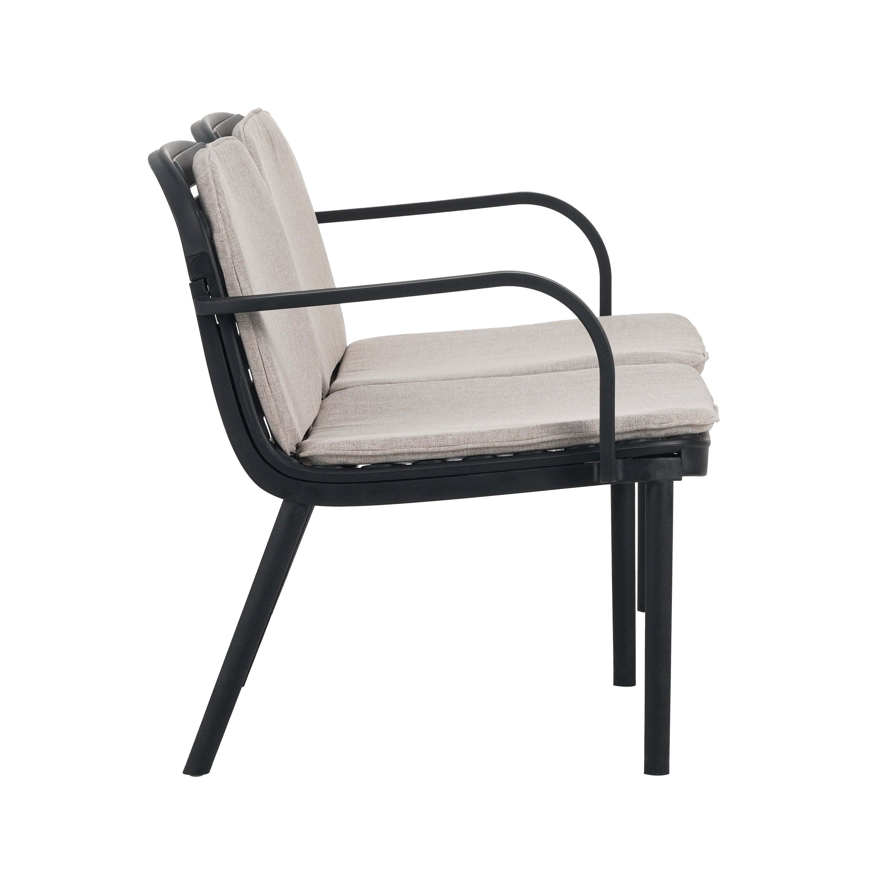 Luna Outdoor Loveseat Cushioned Seating - Beige