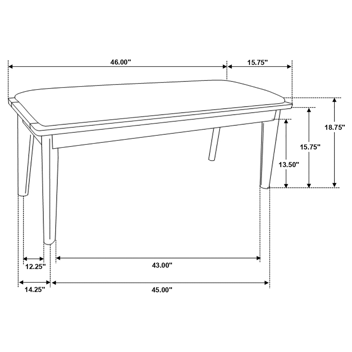 Alfredo Dining Benches