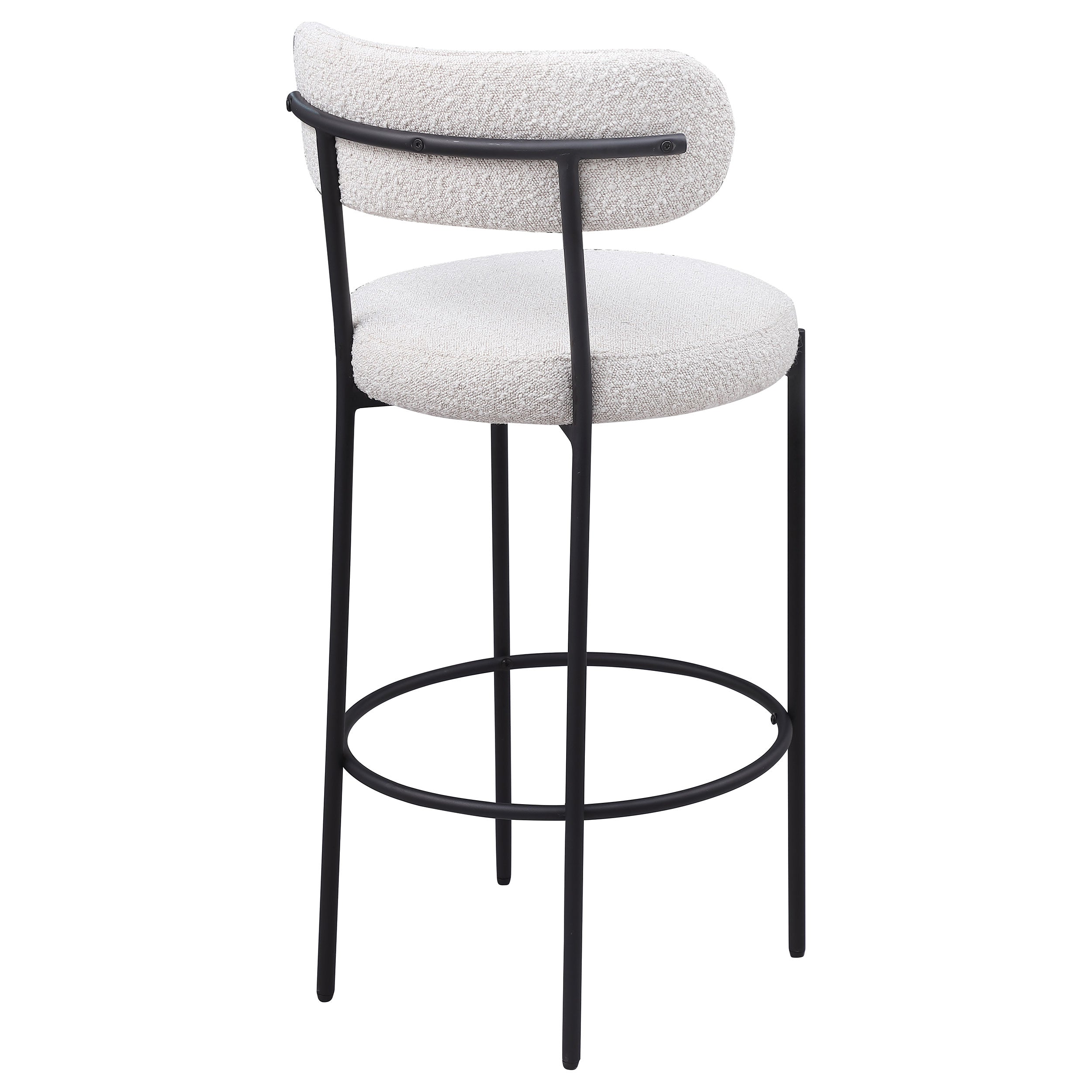 Viola Cream Boucle Upholstered Bar Chair (Set of 2)