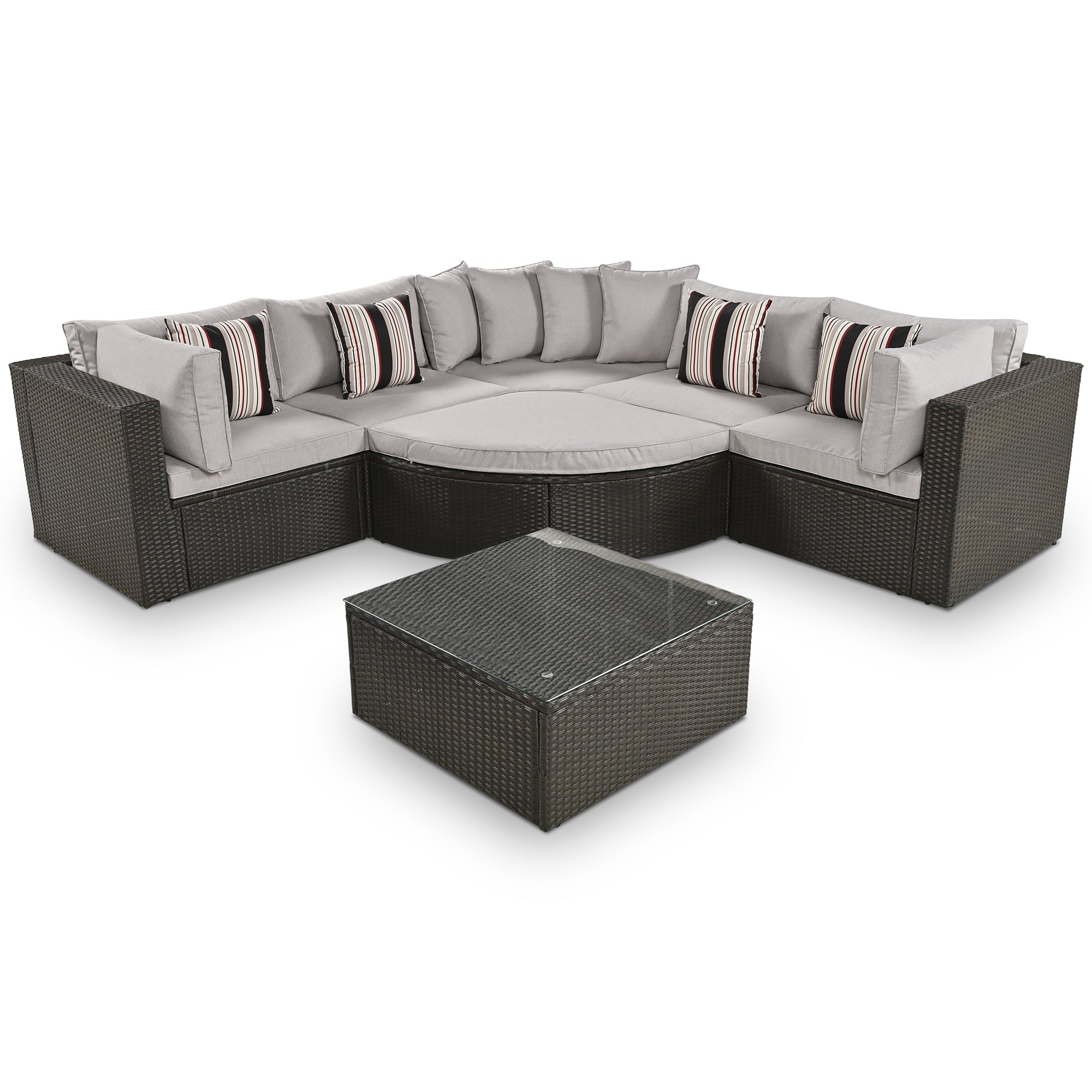 Go Outdoor Chaise Lounge Rattan Frame - Brown