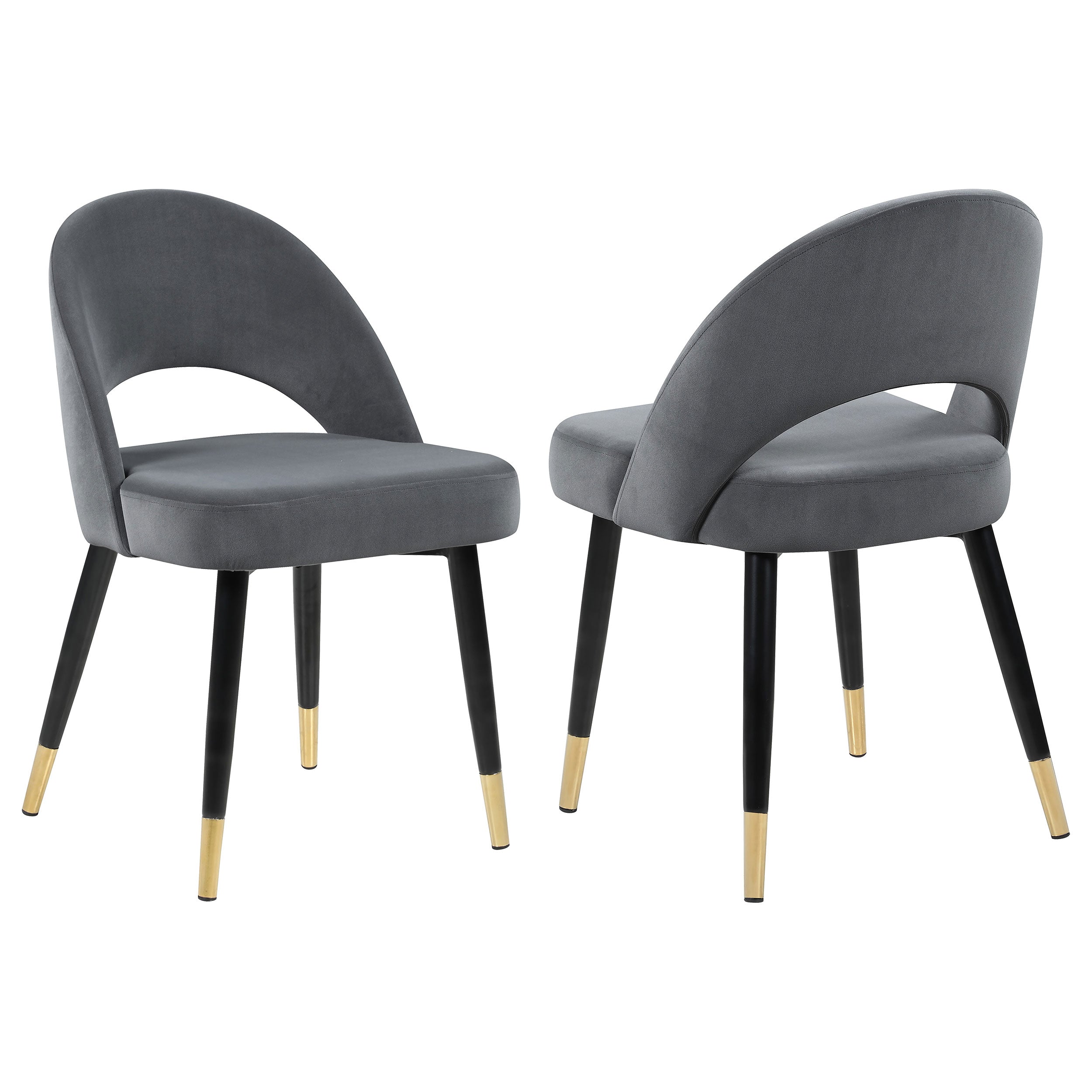 Lindsey Grey Upholstered Dining Side Chair (Set of 2)