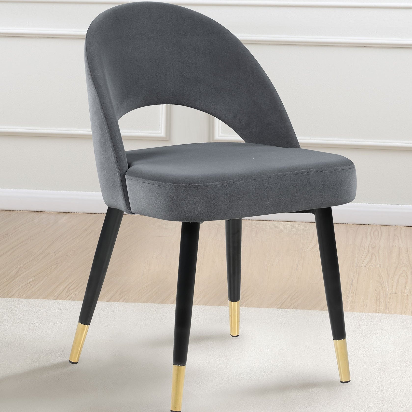 Lindsey Grey Upholstered Dining Side Chair (Set of 2)