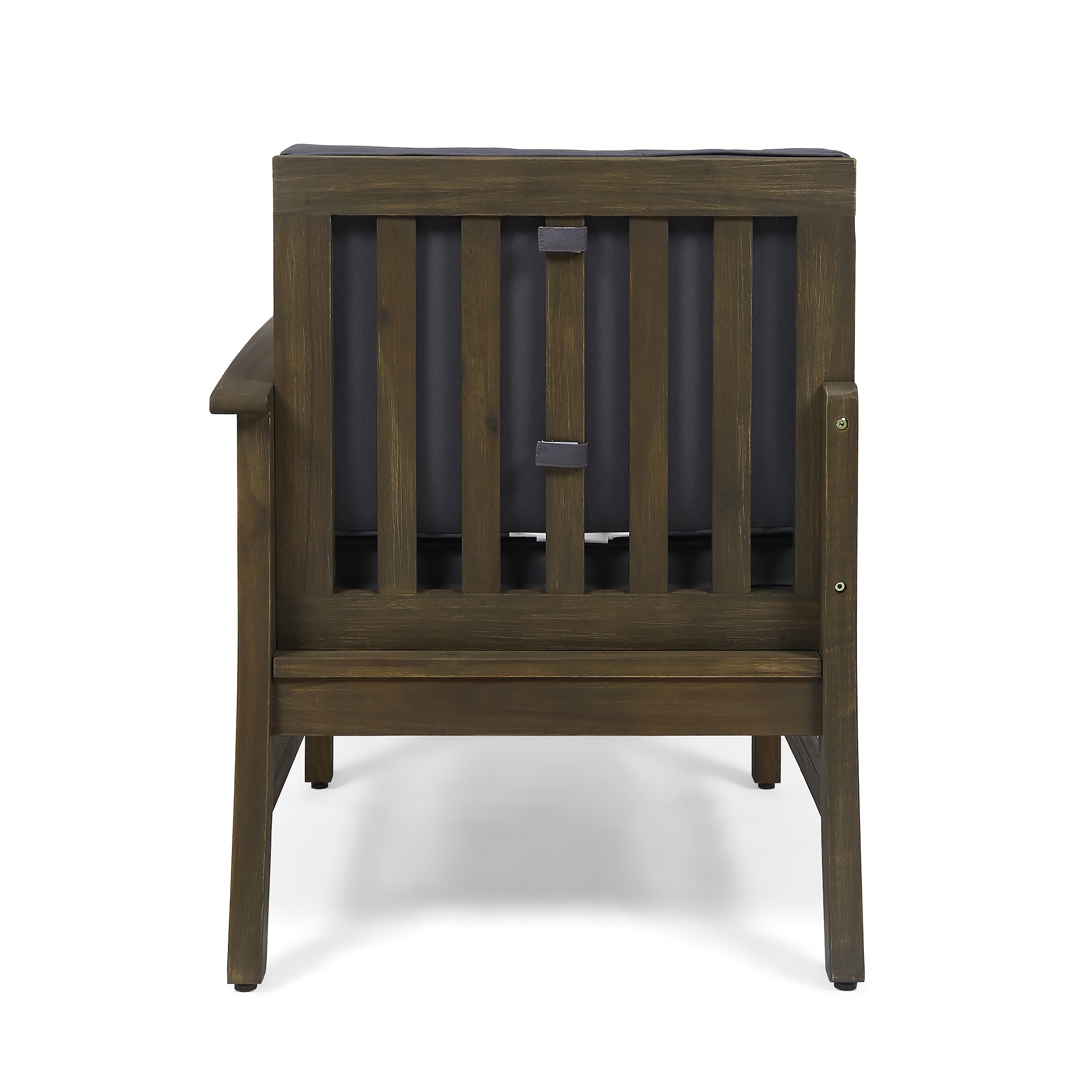 Perla Outdoor Sofa Set Patio Seating - Dark Gray