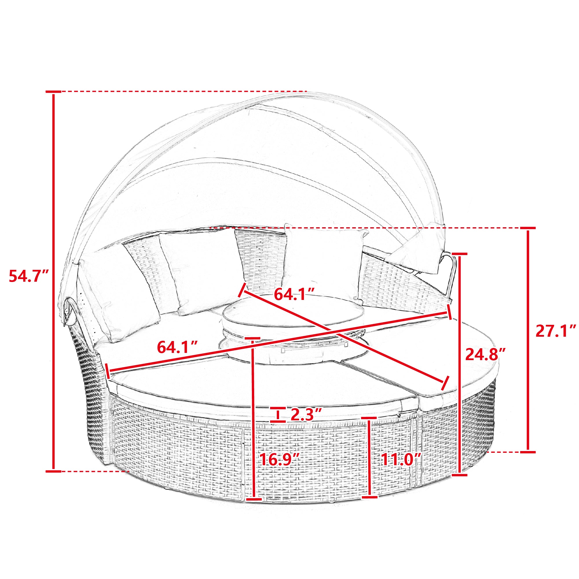 Hot Outdoor Coffee Table Canopy Design
