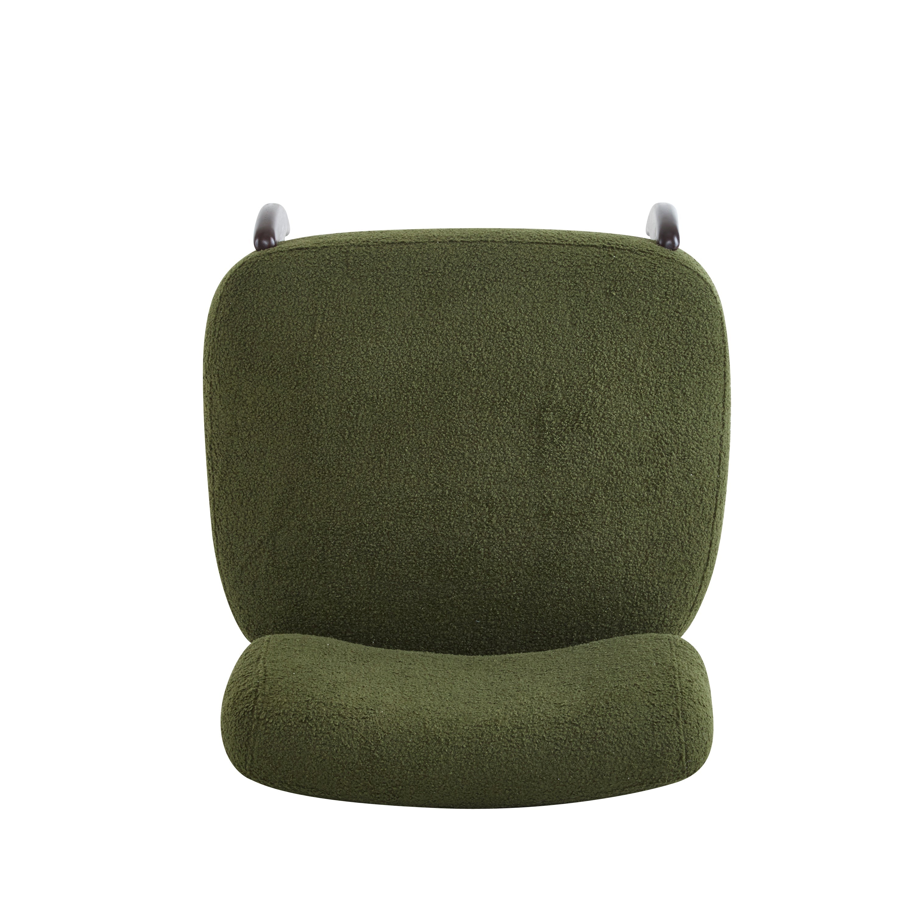 Easton Green Modern Boucle Lounge Chair with Solid Wood Frame