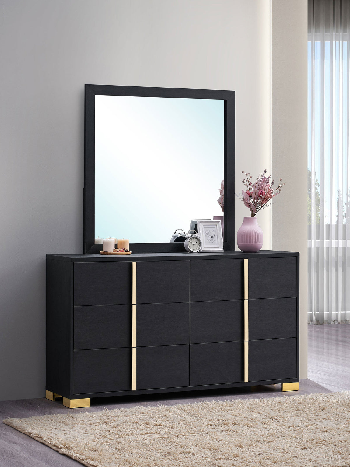 Marceline Dresser with Mirrors