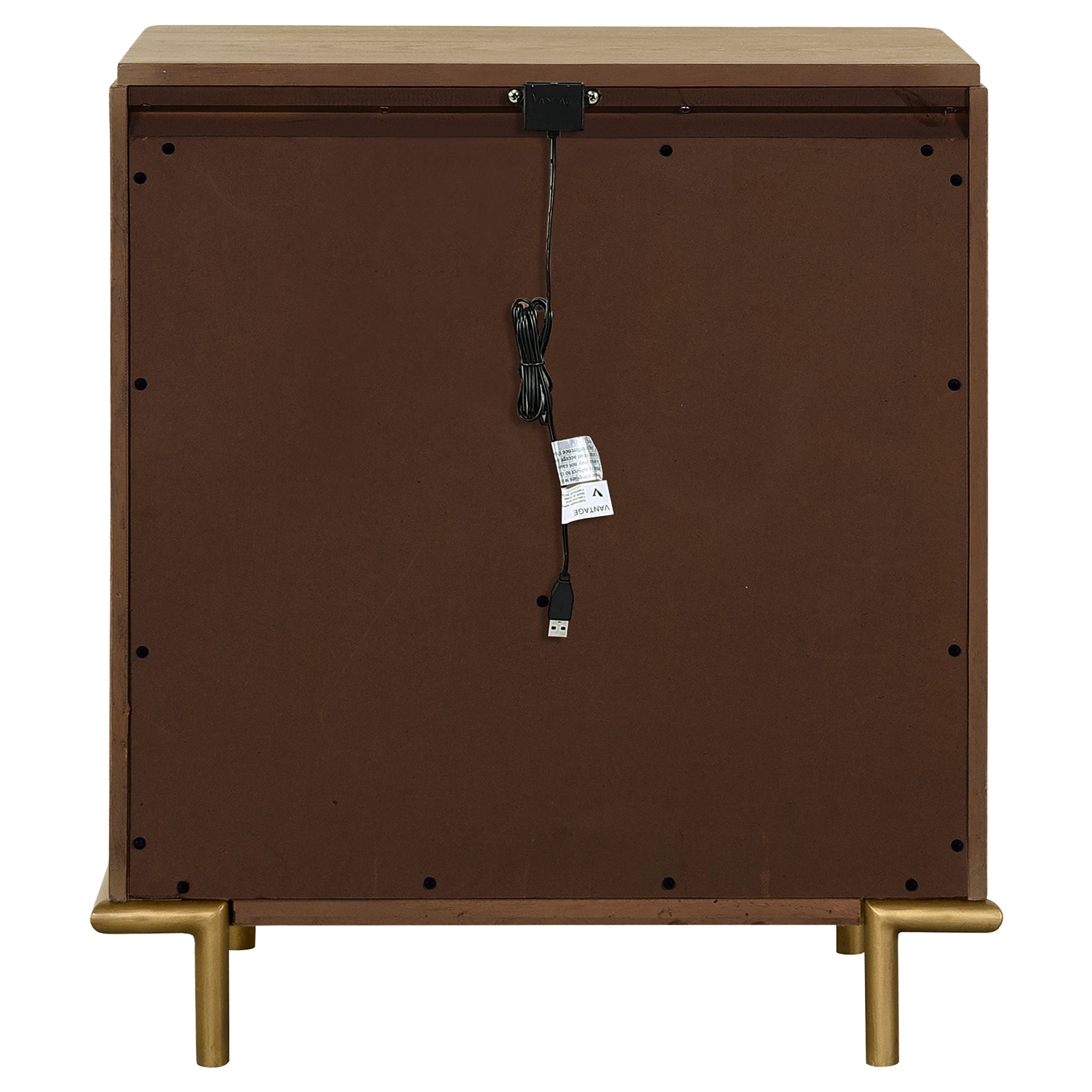 Arini 3-Drawer Sand Nightstand