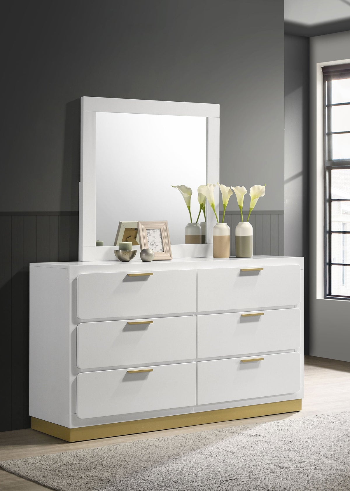 Caraway Dresser with Mirrors
