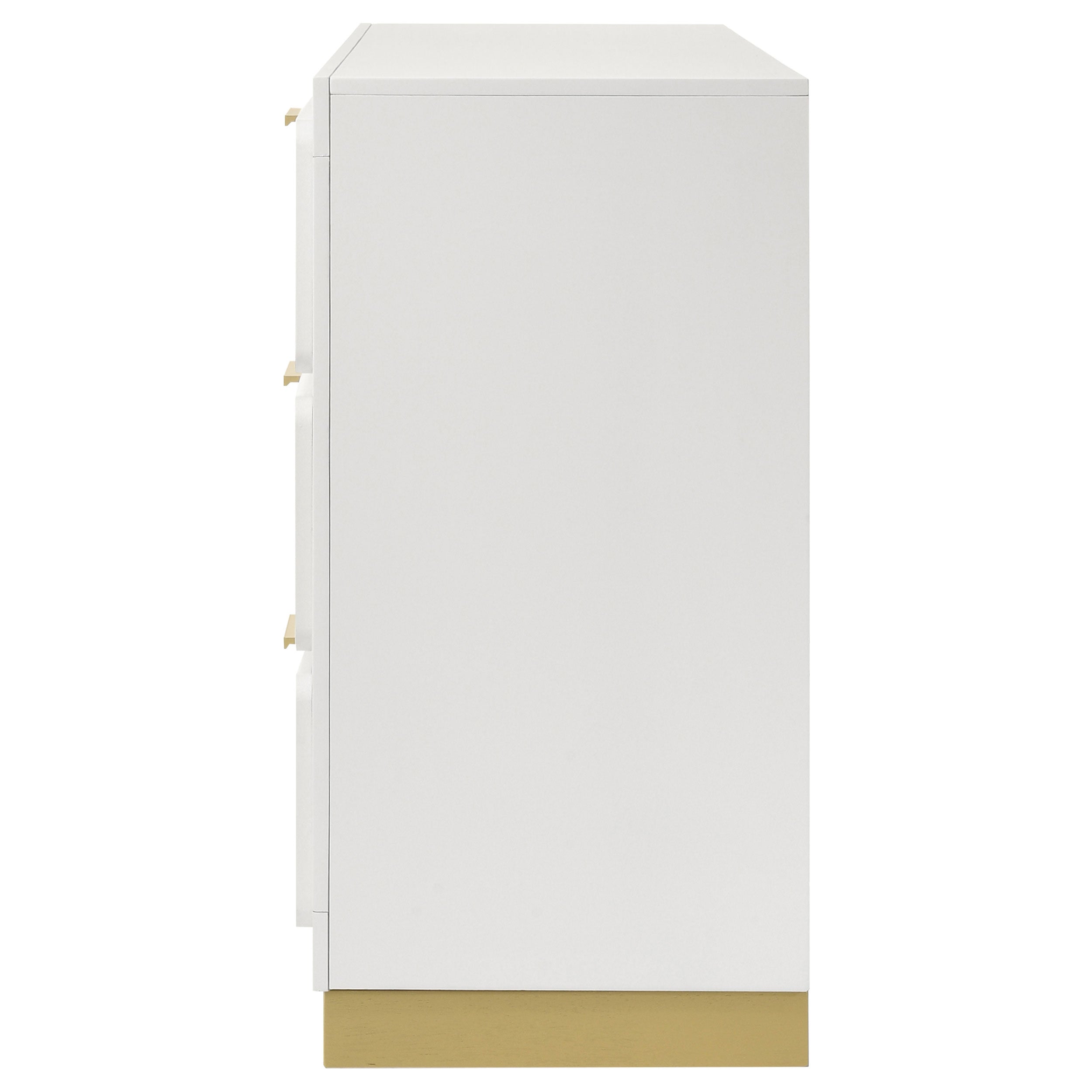 Caraway 6-drawer White Dresser