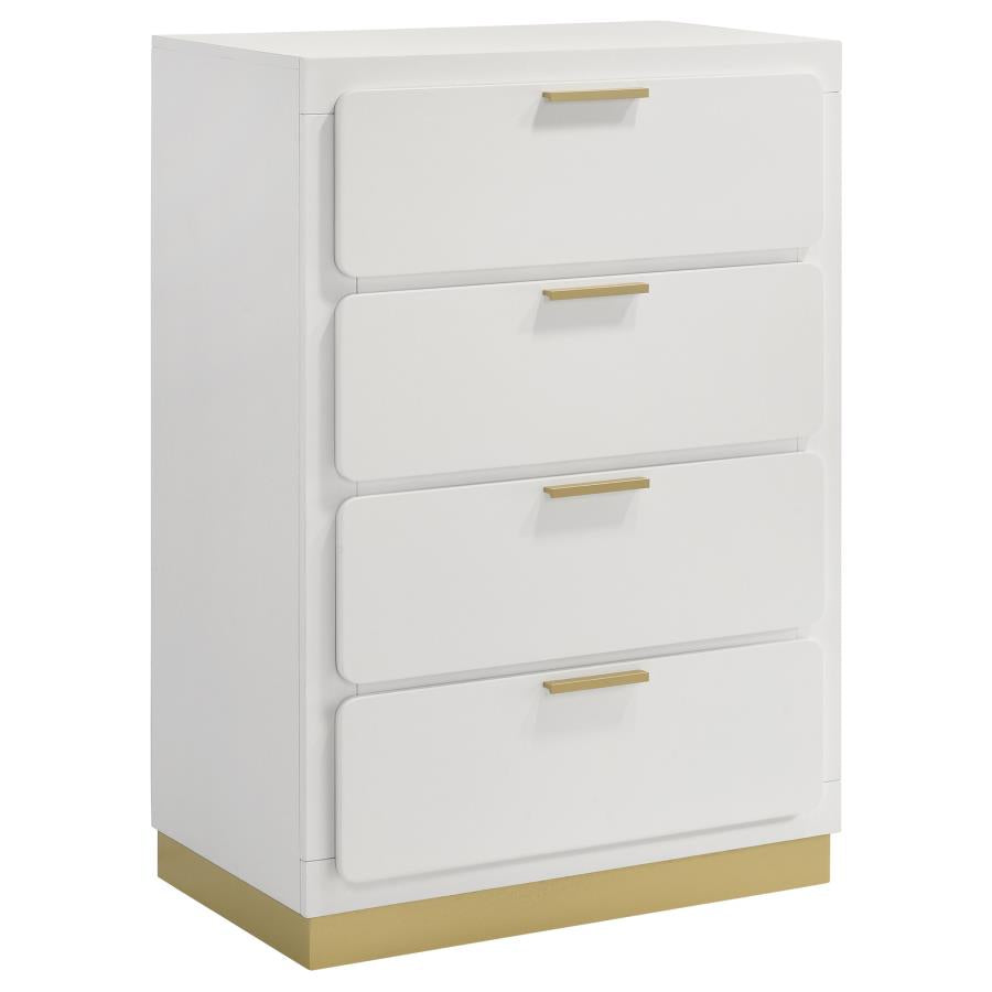 Caraway 4-drawer Bedroom Chest - White