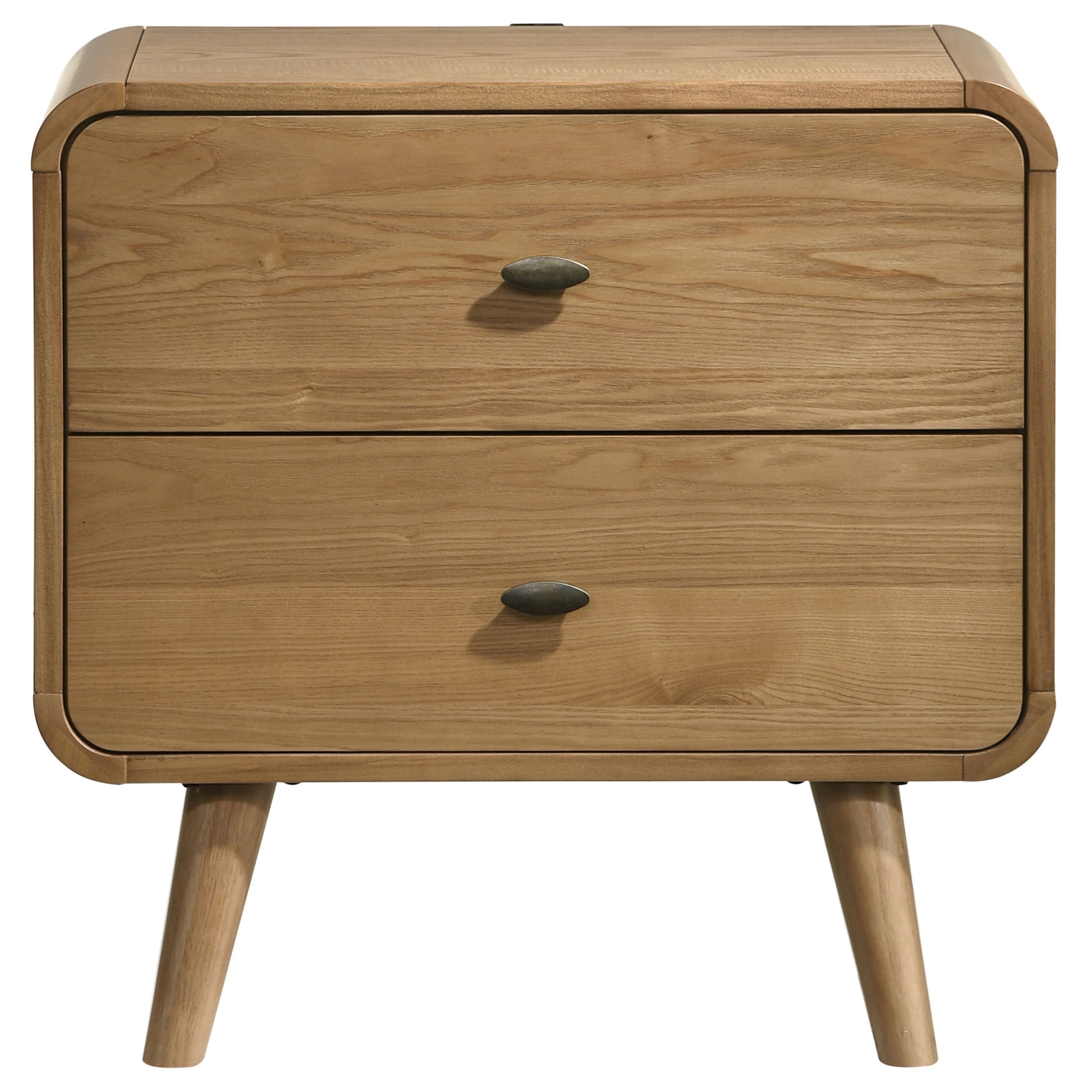 Robyn 2-drawer Light Ash Nightstand Bedside Table