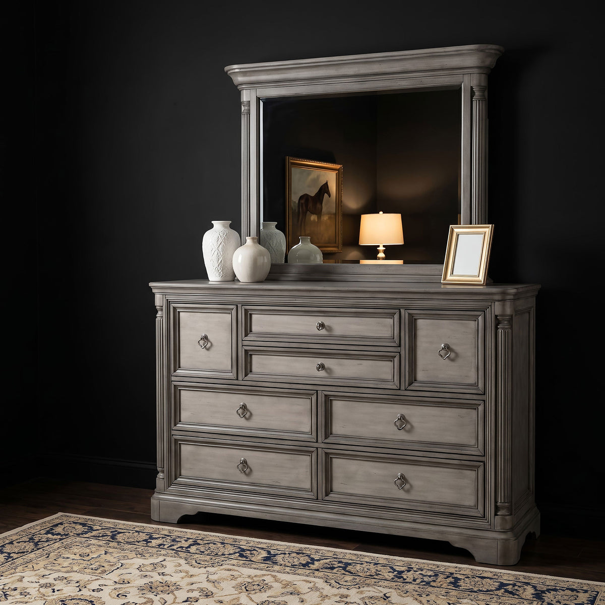 Cresswell Dresser with Mirrors