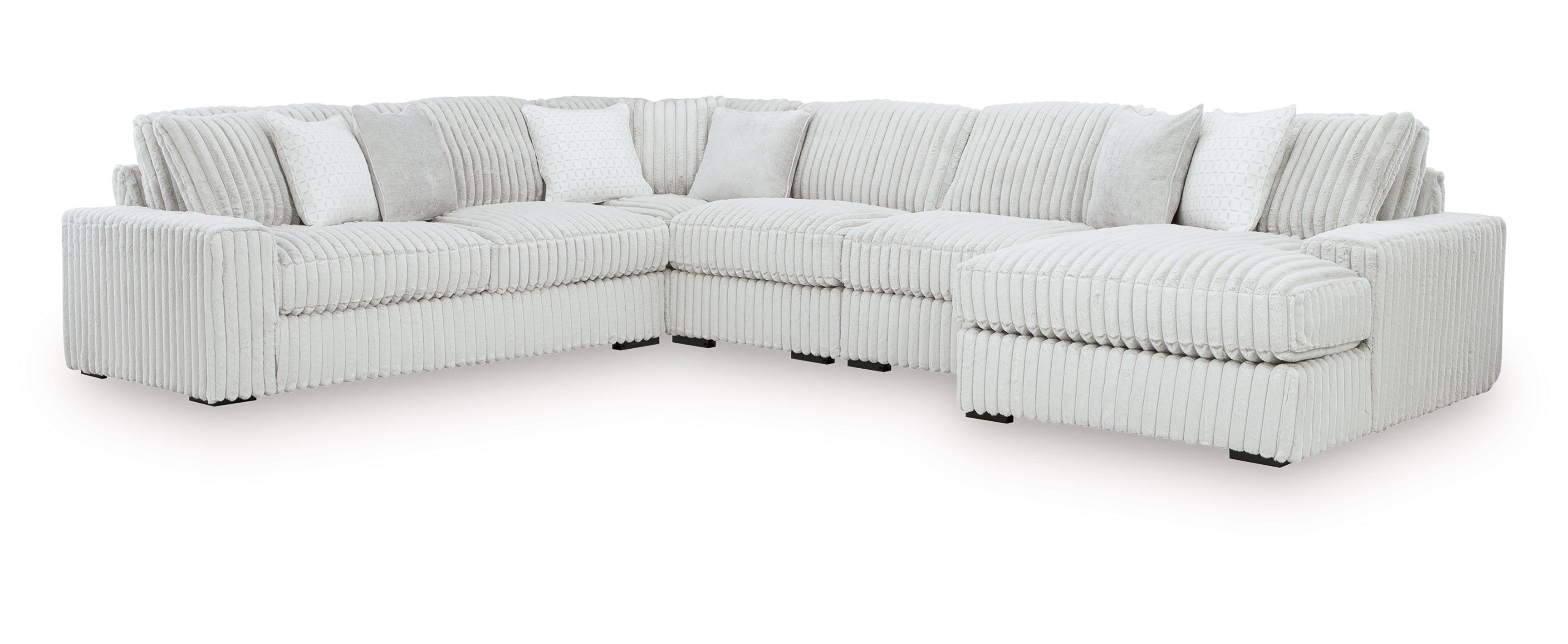 Stupendous 5-Piece Sectional with Chaise