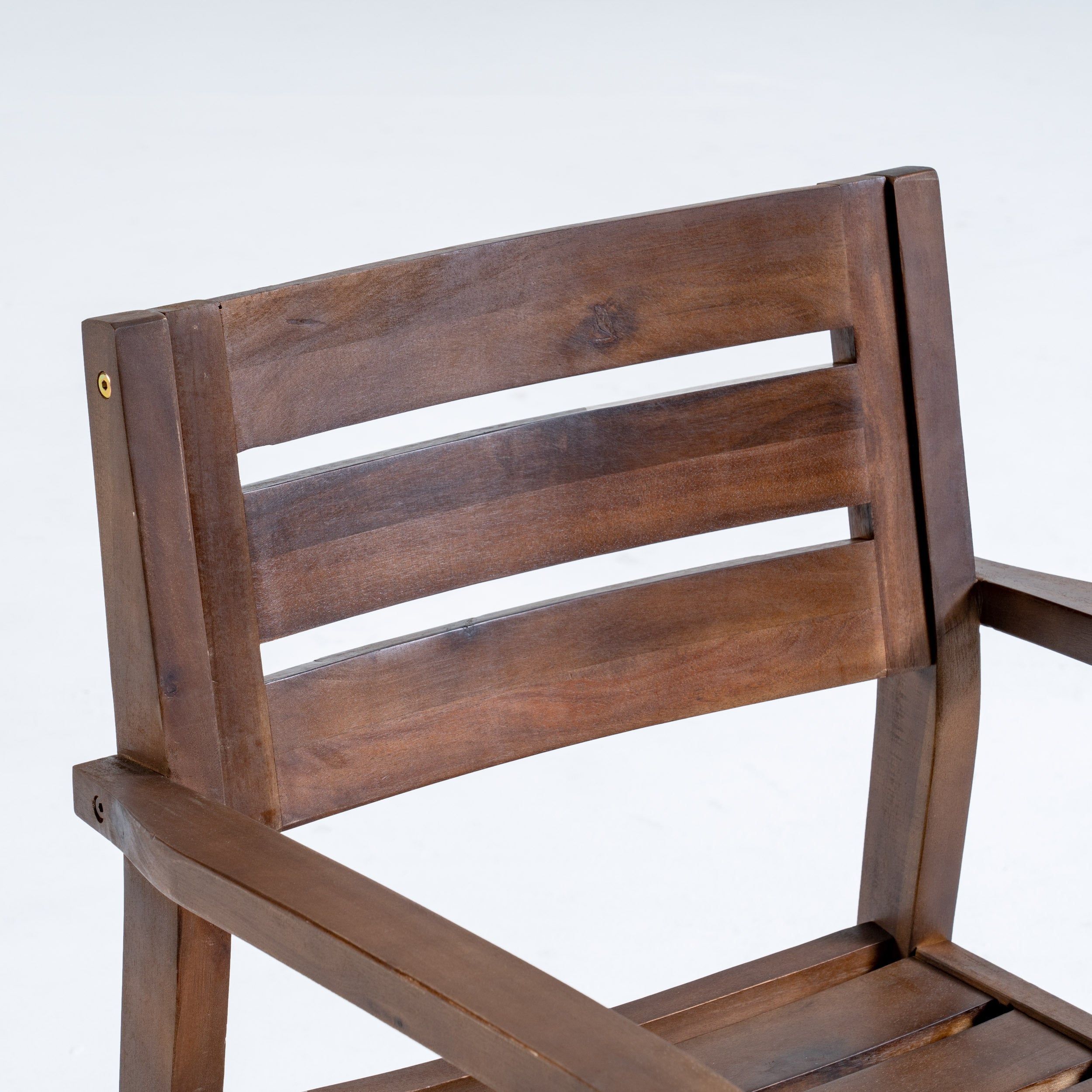Stamford Outdoor Dining Chair Set Acacia Wood - Dark Brown