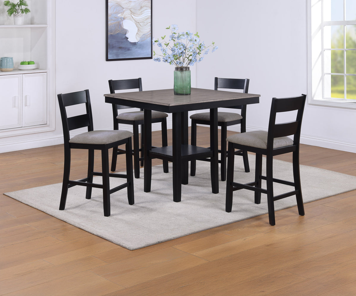 Lester 5-Pk Counter Height Dining Set Counter Height Dining Collection