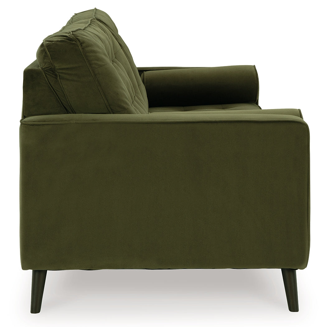 Reveon Lakes Green Velvet Sofa