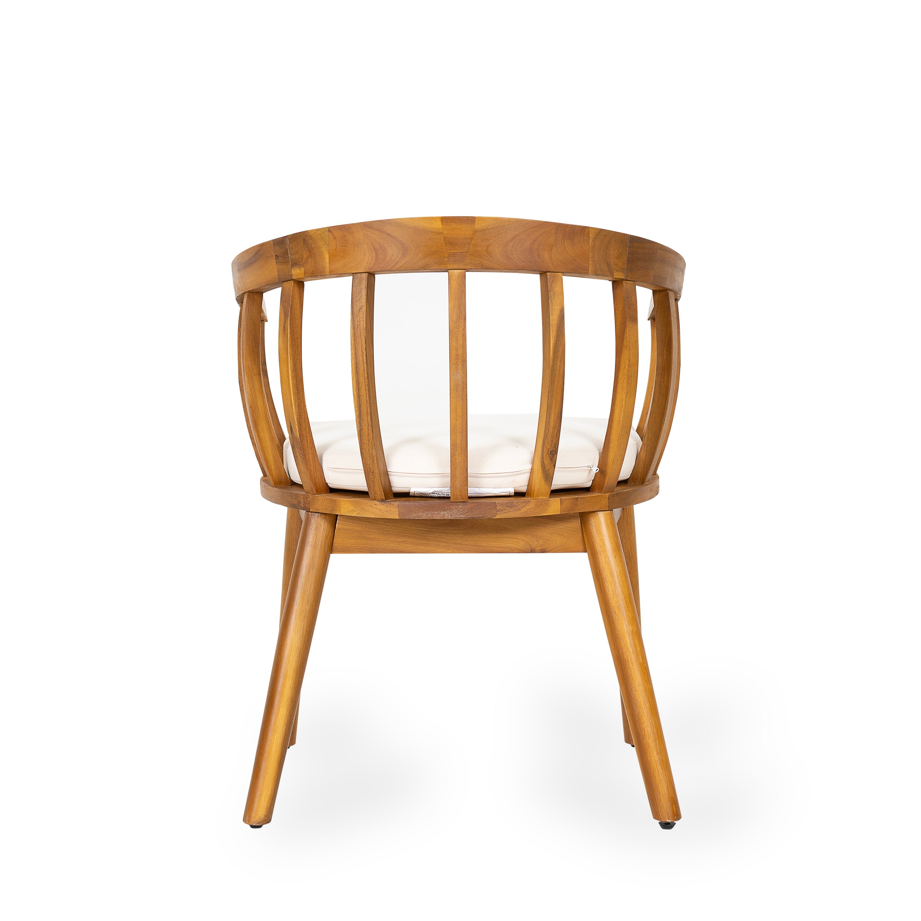 Klismos Outdoor Dining Chair Set Outdoor Seating - Beige