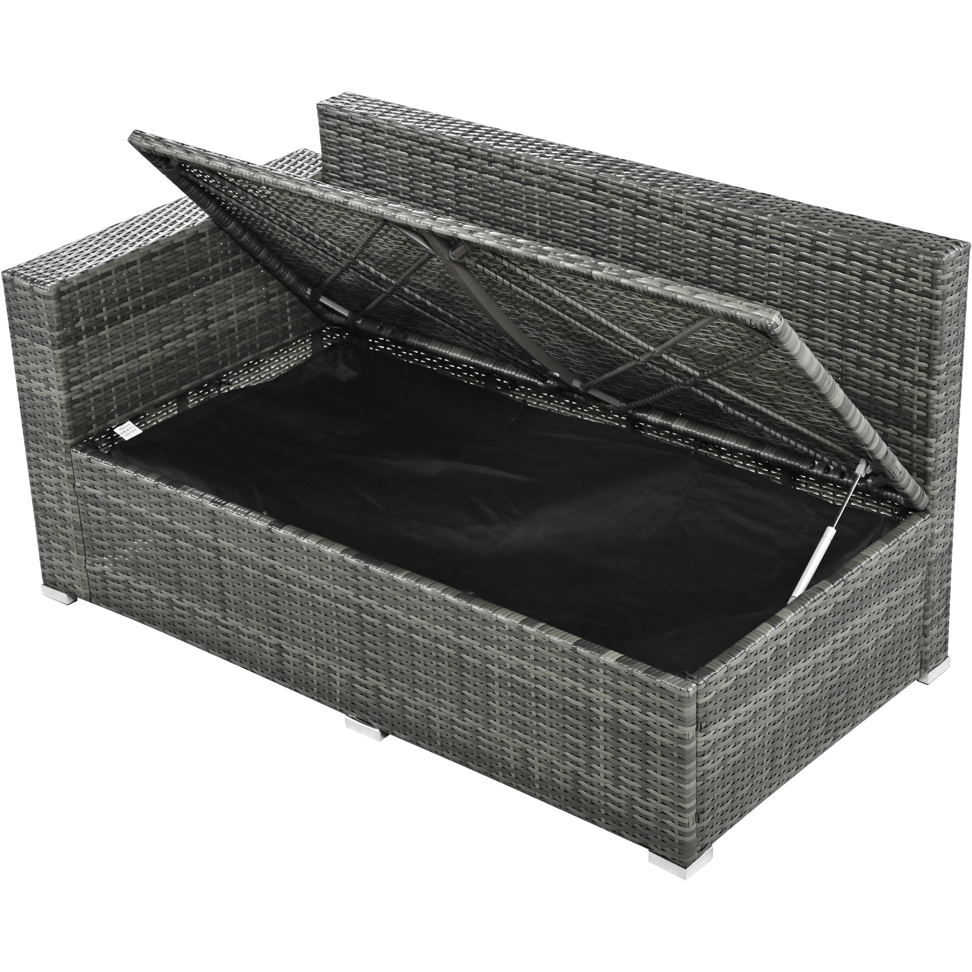 Topmax Outdoor Sectional Set Adjustable Back - Beige