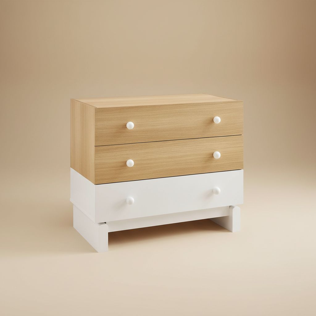 Nolia 3-Drawer Color Block Dresser by Modway