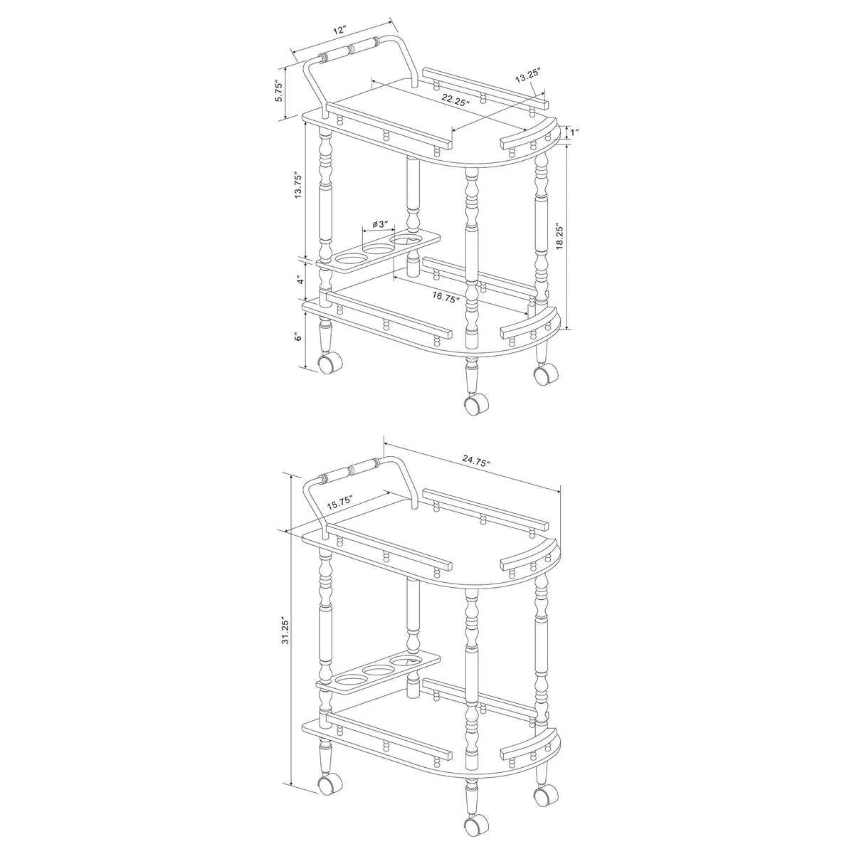Palmer Bar Carts
