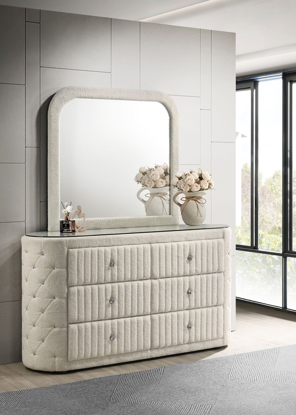 Sonya Dresser with Mirrors