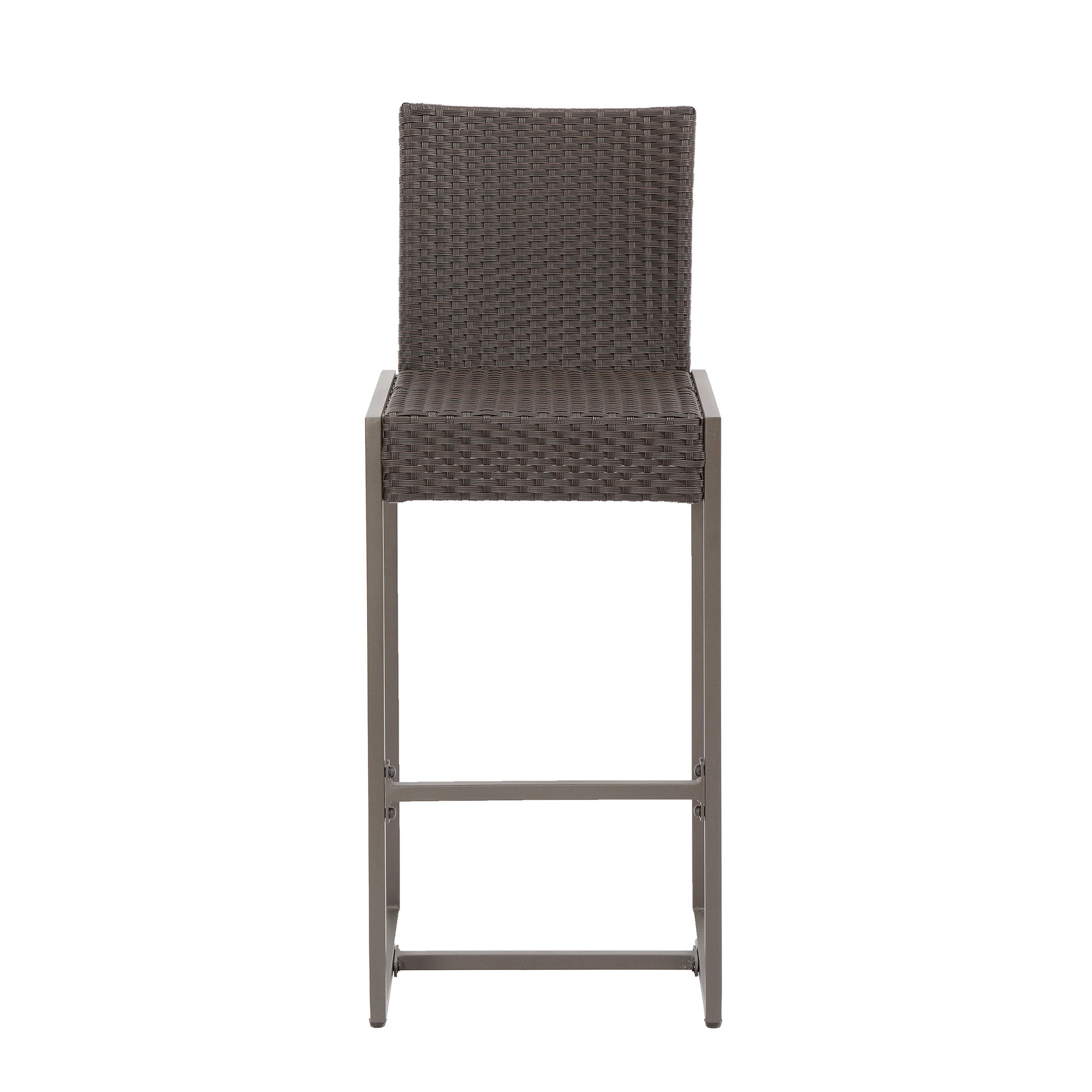 Barstool Outdoor Bar Stool Outdoor Seating - Dark Brown
