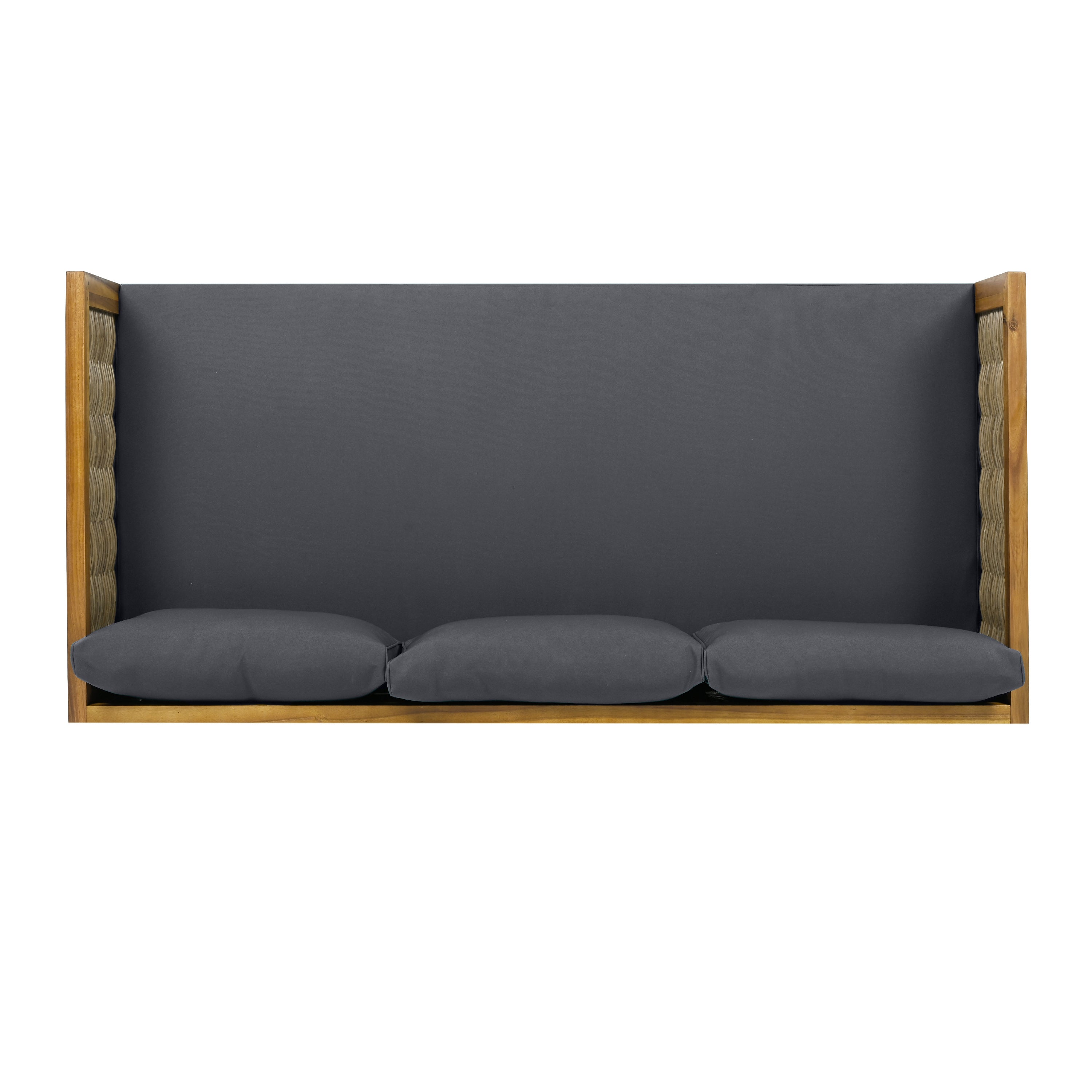 Outdoor Sectional Set Rattan Frame Garden