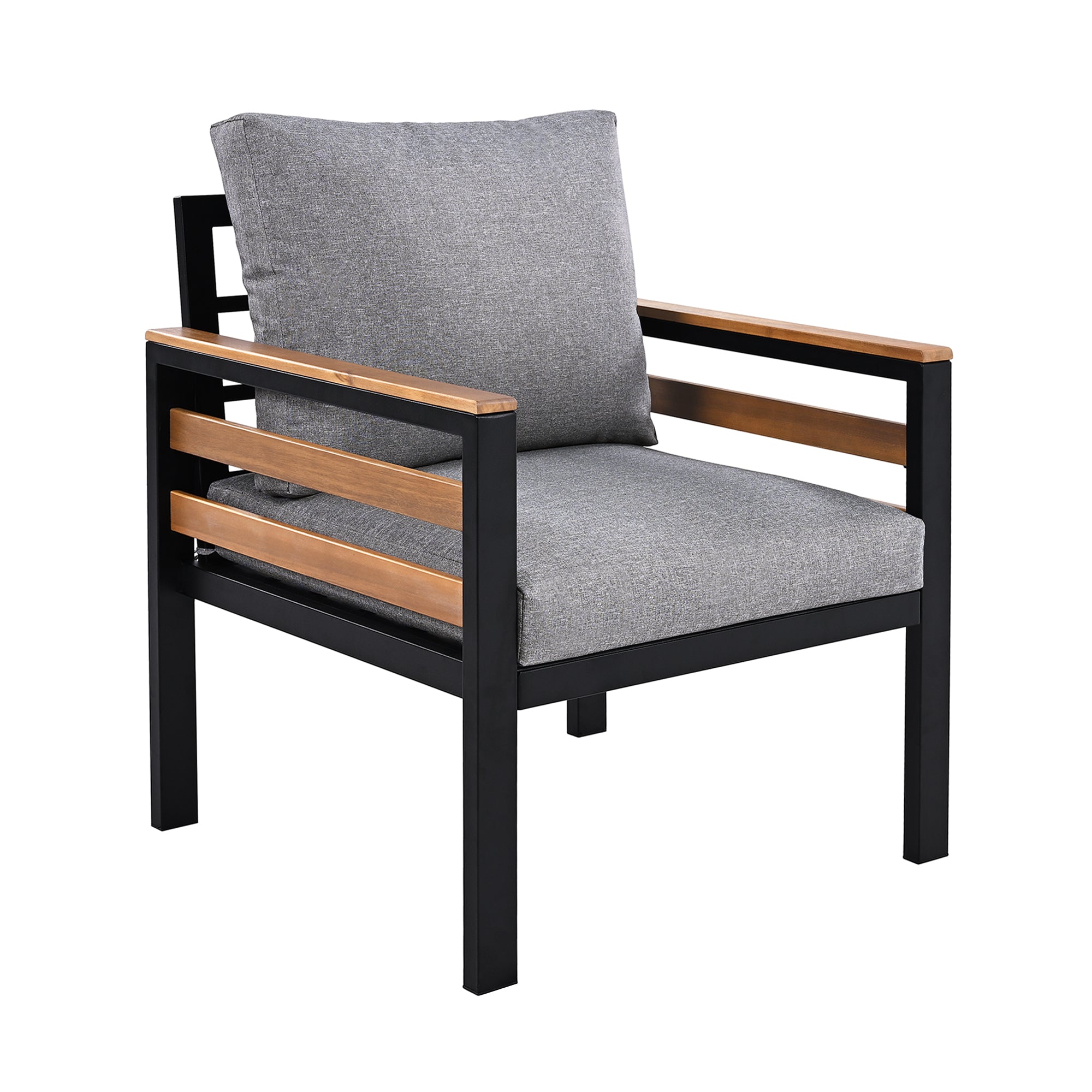 Go Outdoor Coffee Table Cushioned Seating - Gray