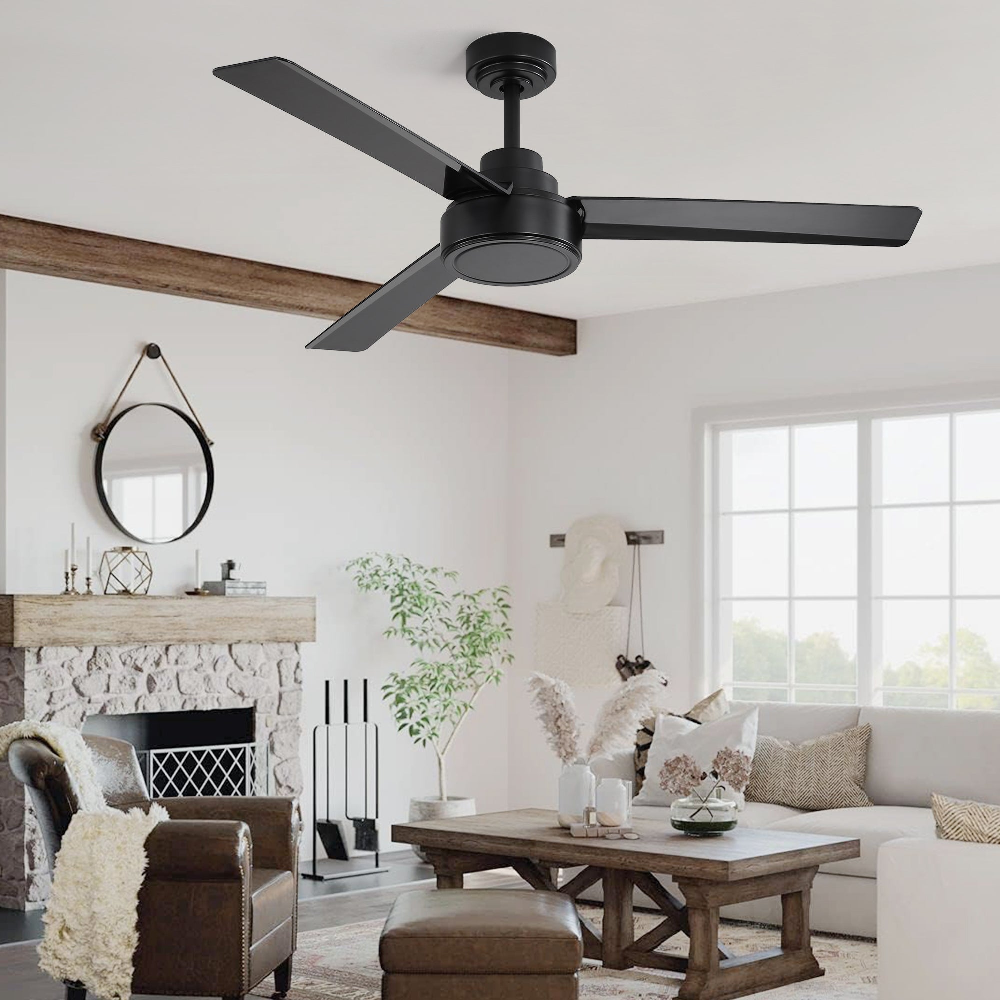 Farmhouse Outdoor Ceiling Fan Remote Control - Black