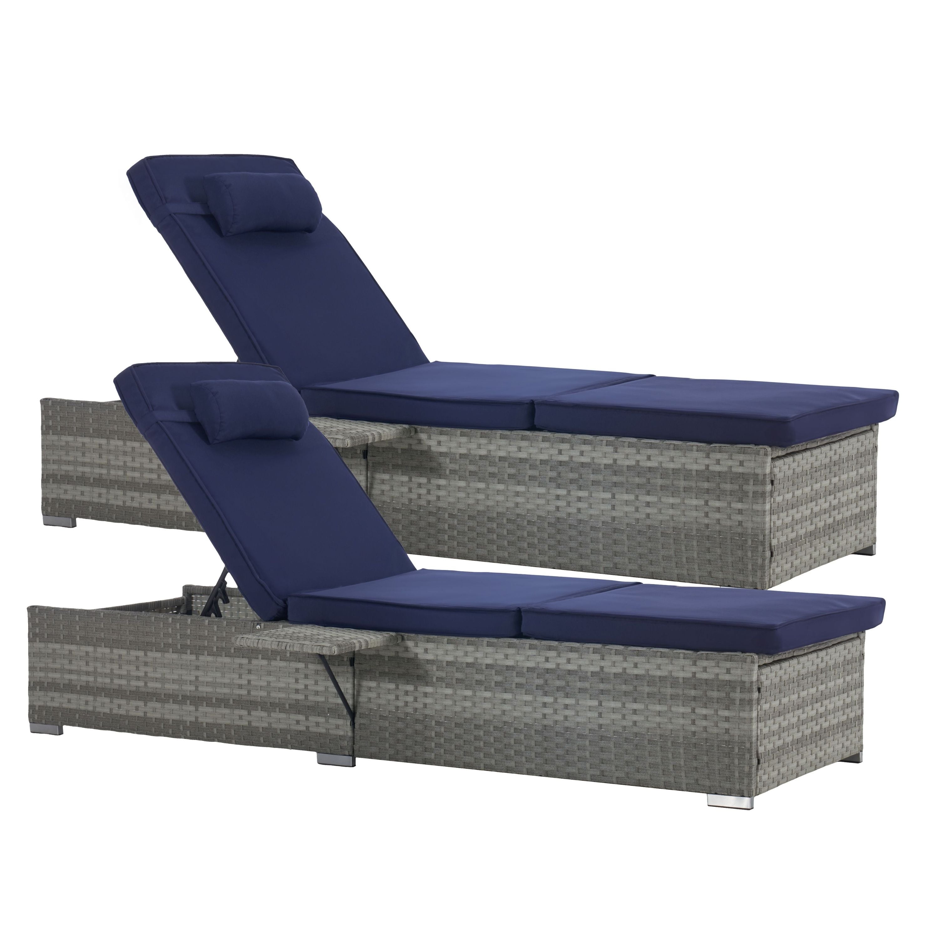 Outdoor Sofa Rattan Frame - Gray