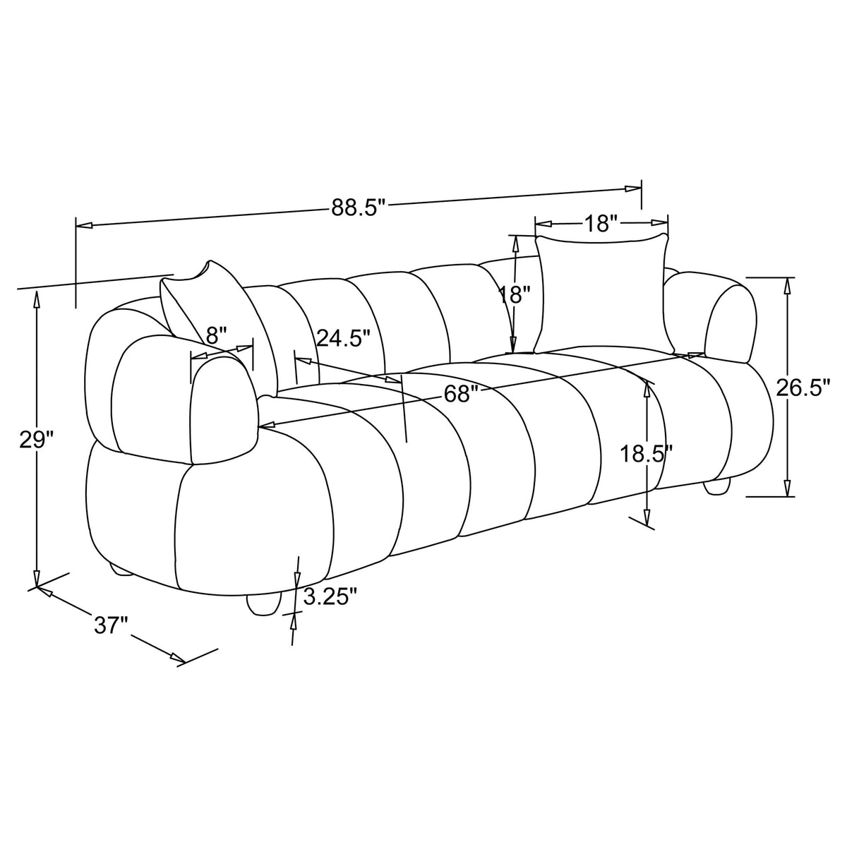 Whitney Stationary Sofa Sets