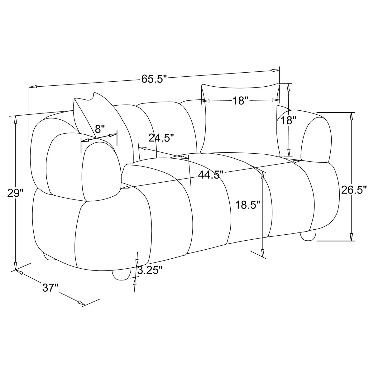 Whitney Stationary Sofa Sets