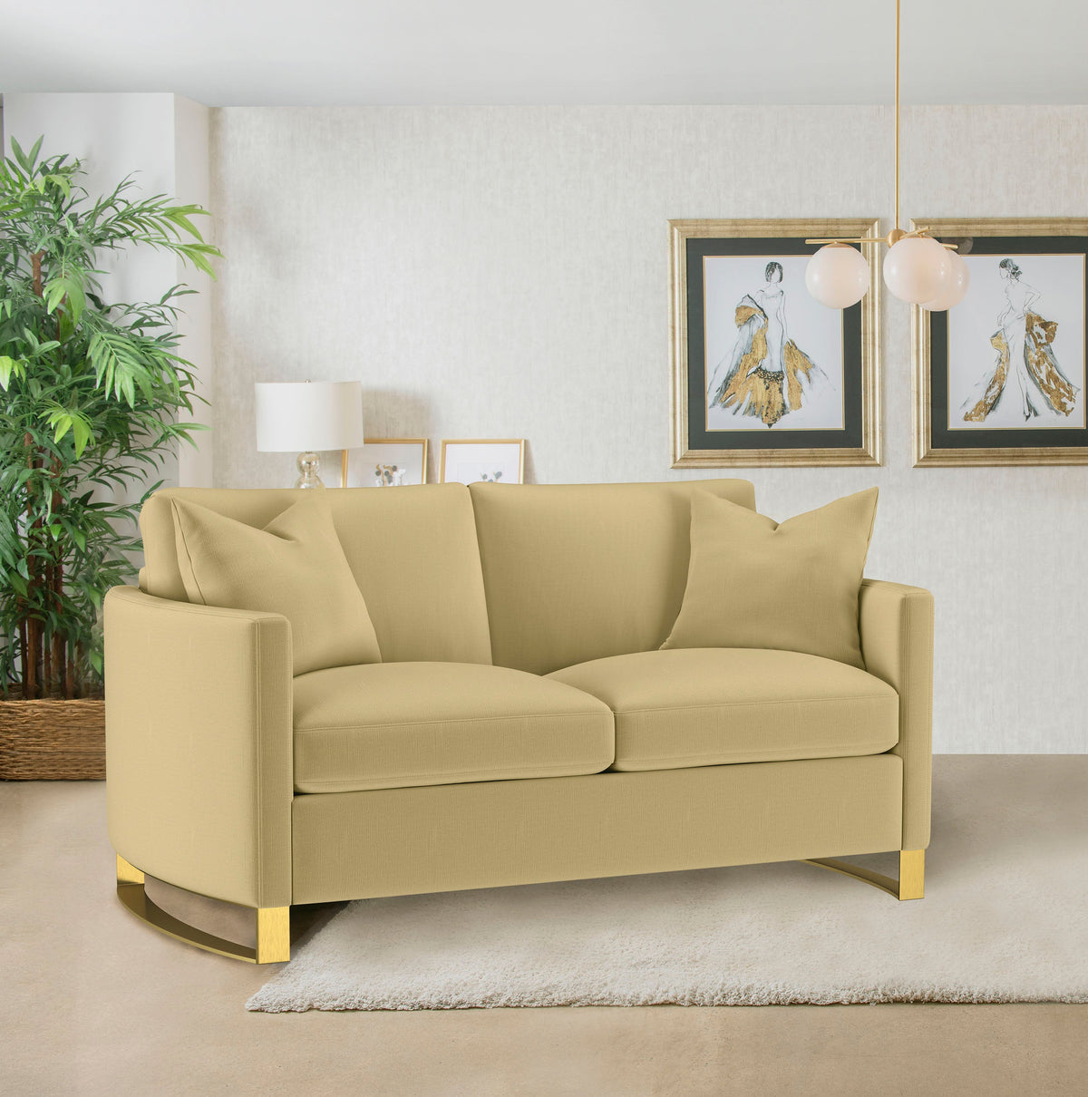 Corliss Stationary Loveseats
