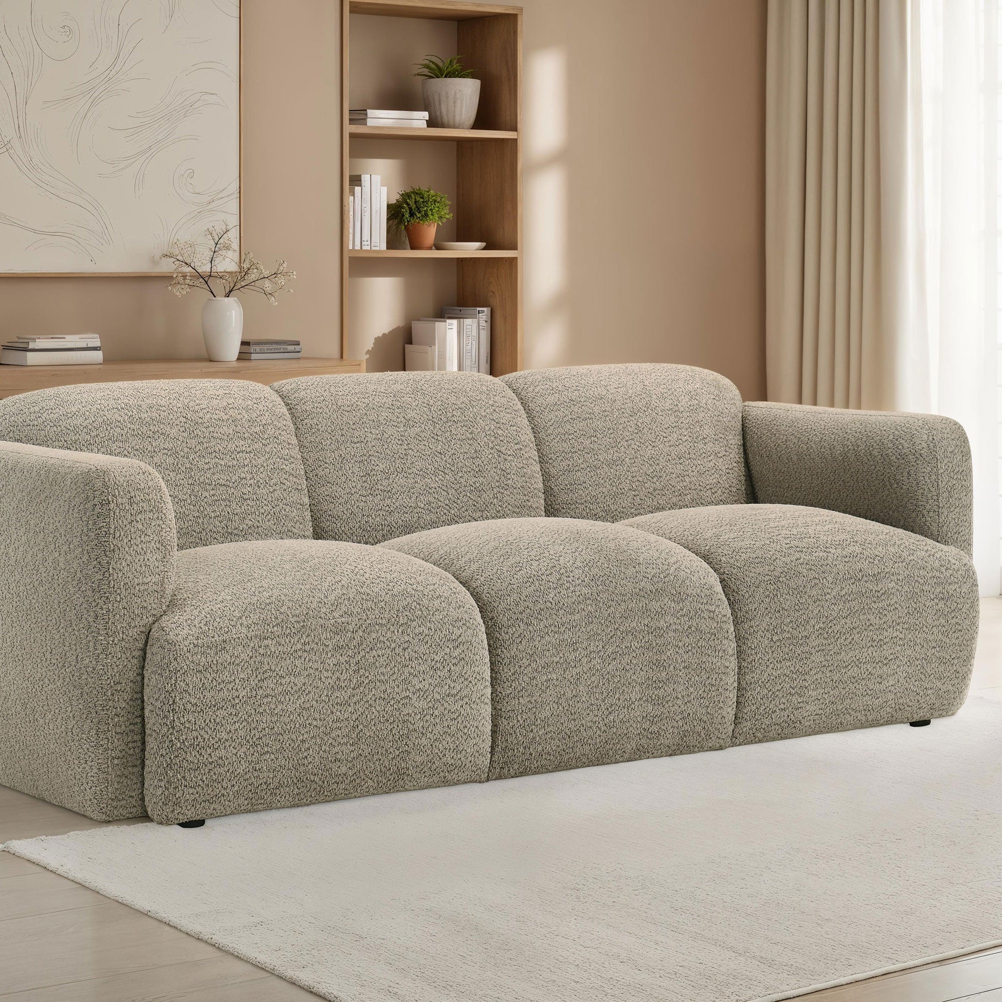 Dorset Fabric Upholstered Round Track Arm Sofa
