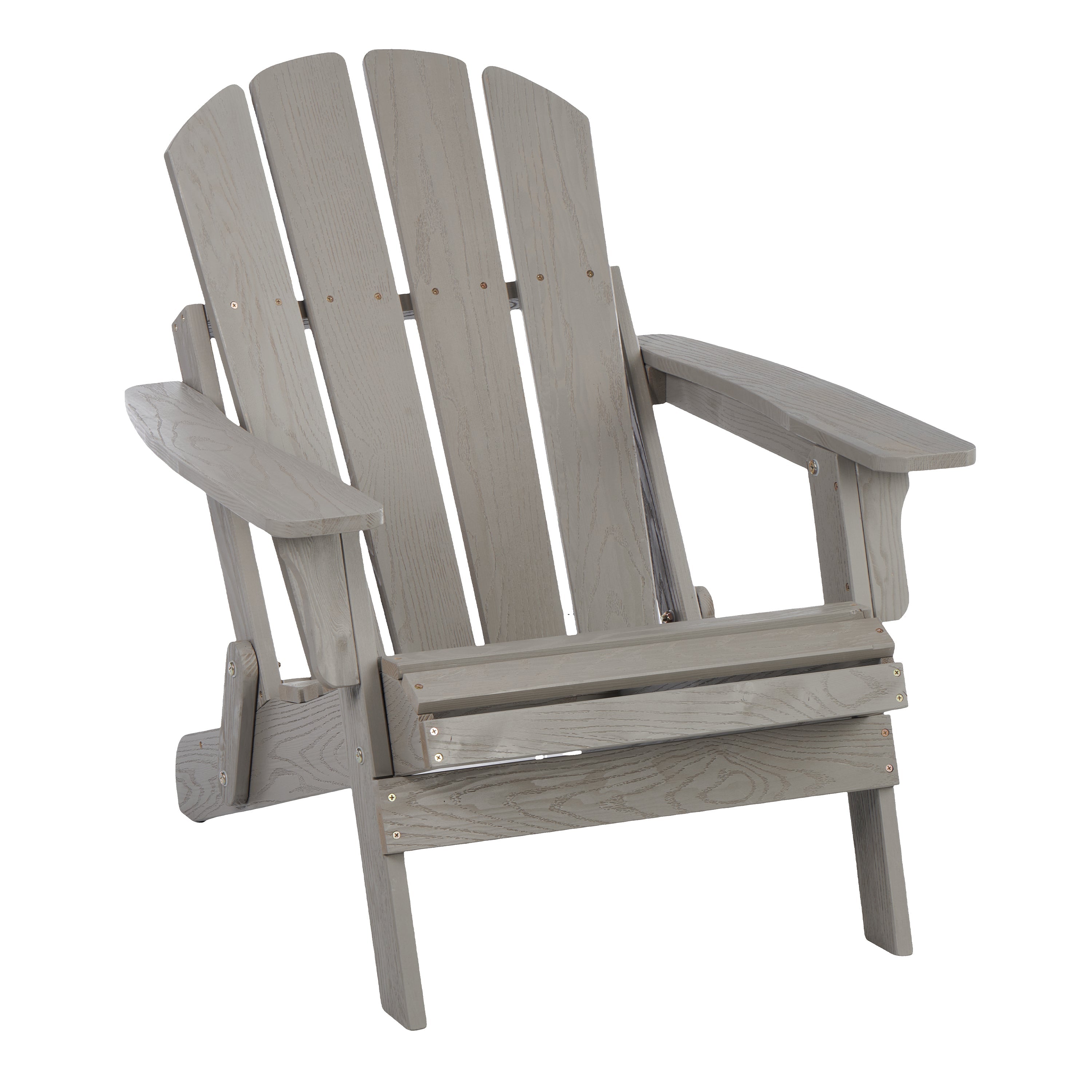 Oversize Outdoor Adirondack Chair Folding Design - Gray
