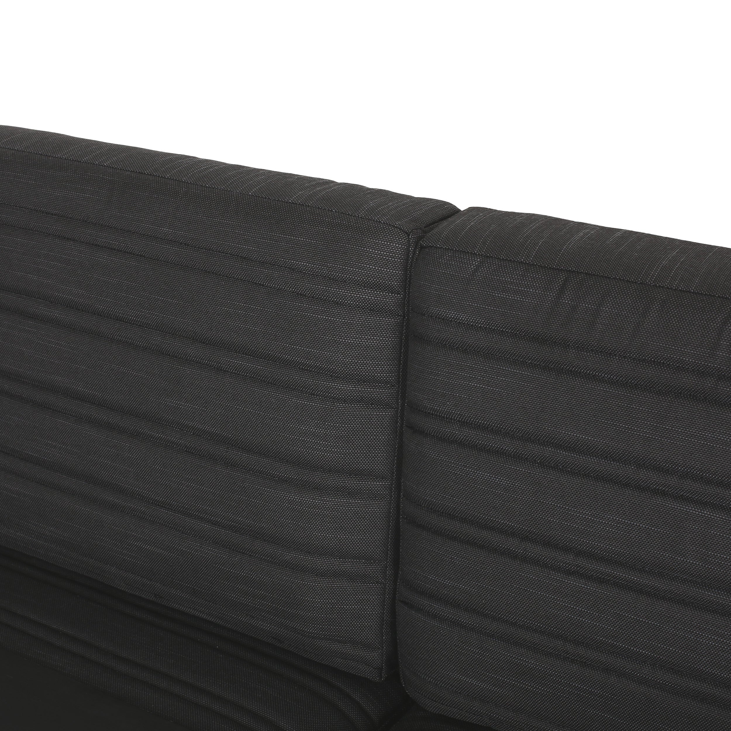 Giovanna Outdoor 3-Seater Sofa Cushioned Seating - Black
