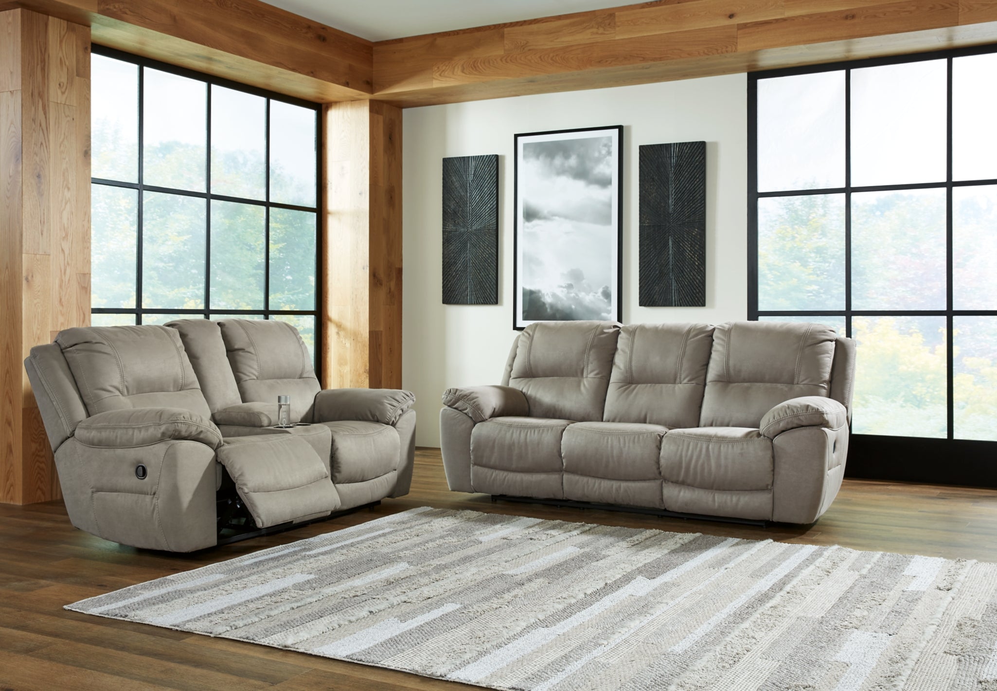 Next-Gen Gaucho Sofa and Loveseat - Gray