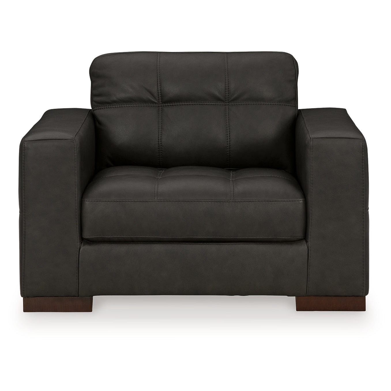 Luigi Chair and Ottoman - Natural