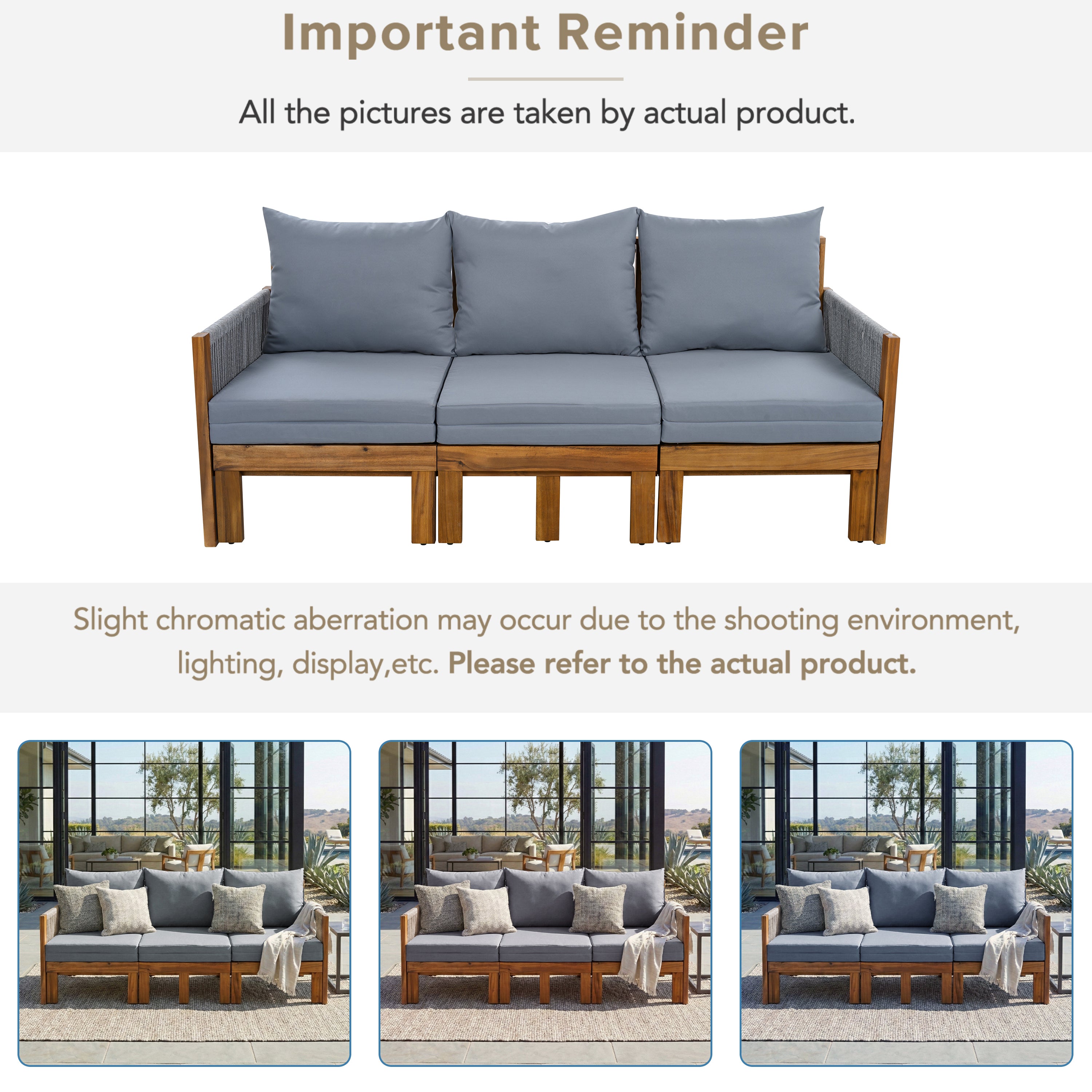 Daybed Outdoor Canopy Daybed Cushioned Seating - Gray