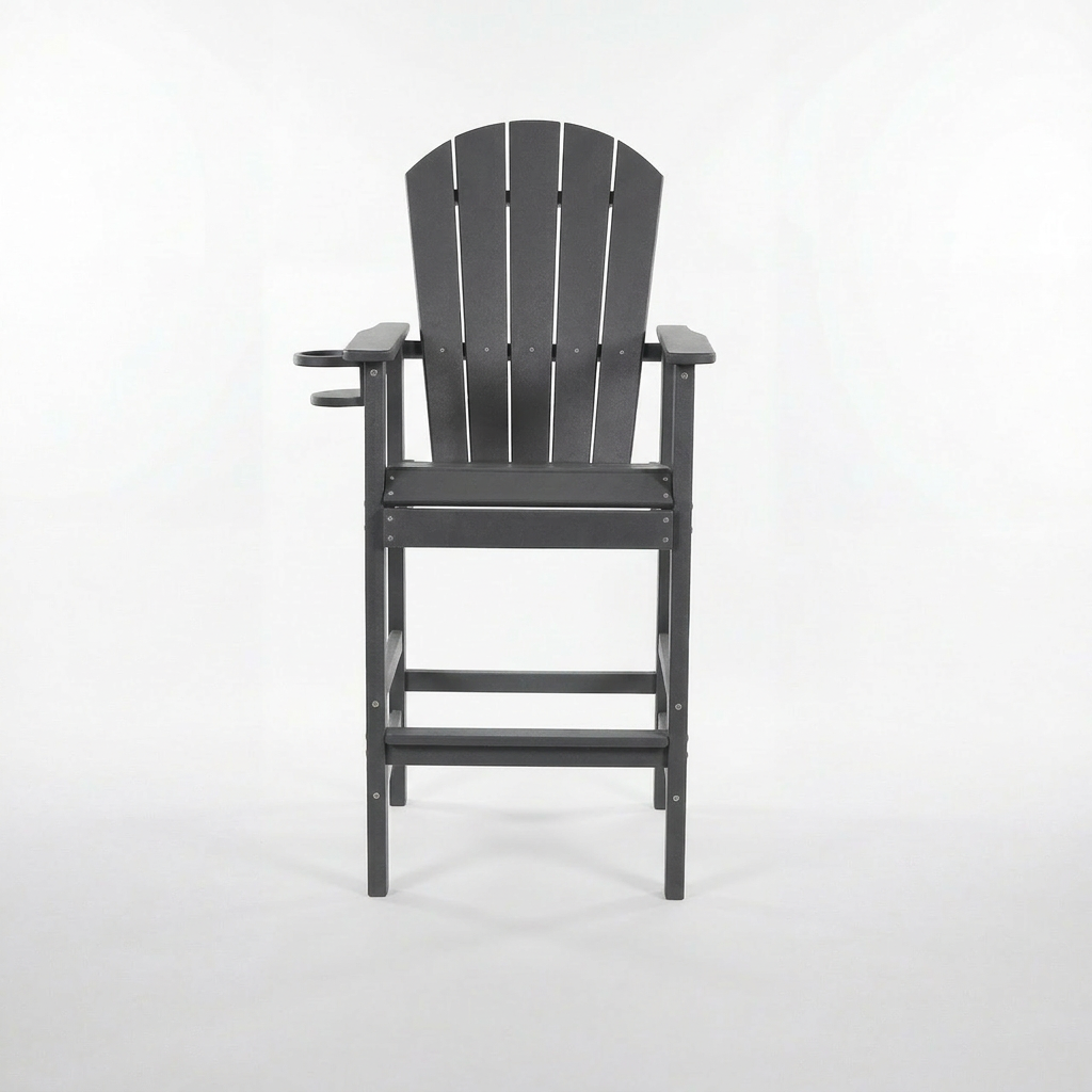 Hdpe Outdoor Bistro Set HDPE Frame - Gray
