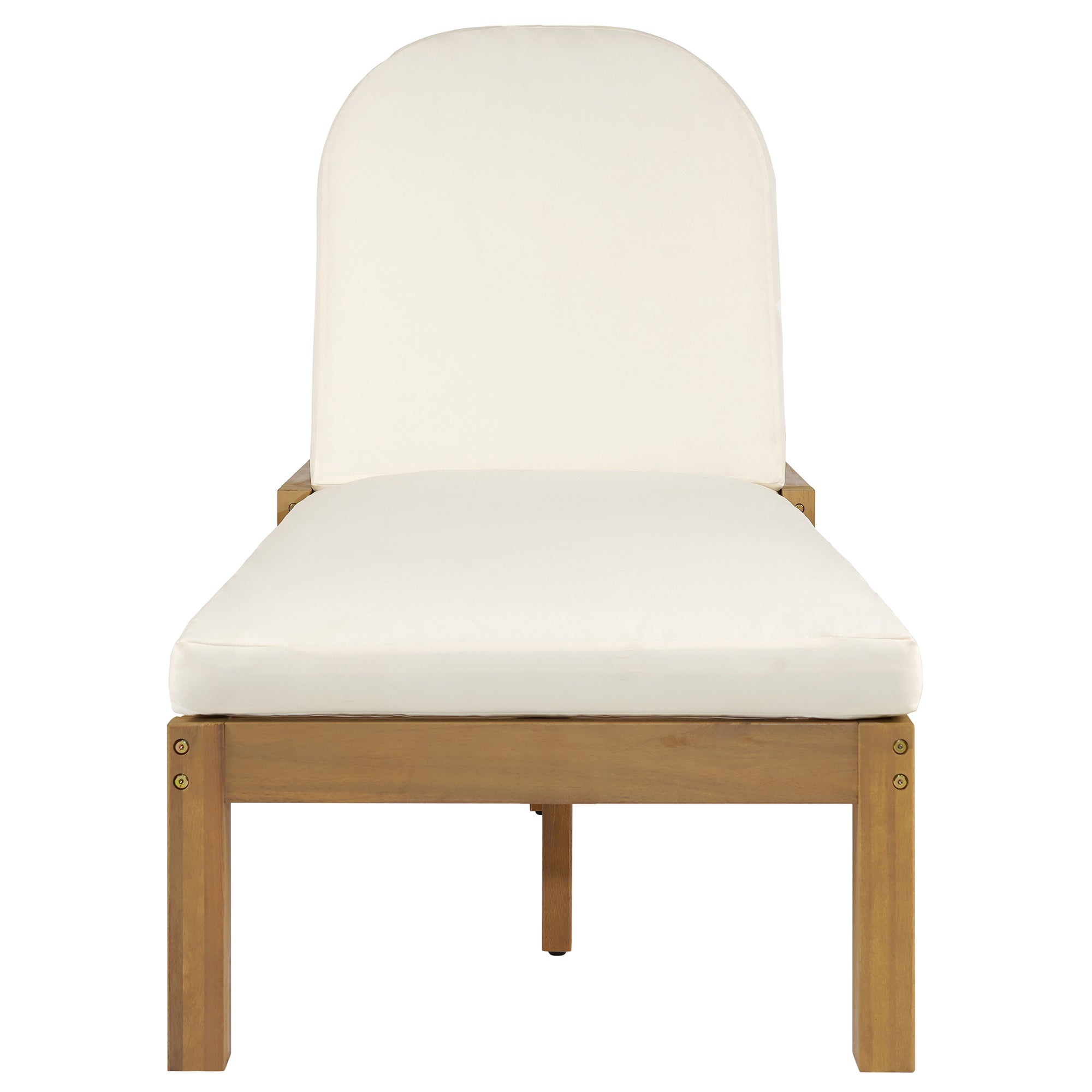 Trexm Outdoor Chaise Lounge Adjustable Back