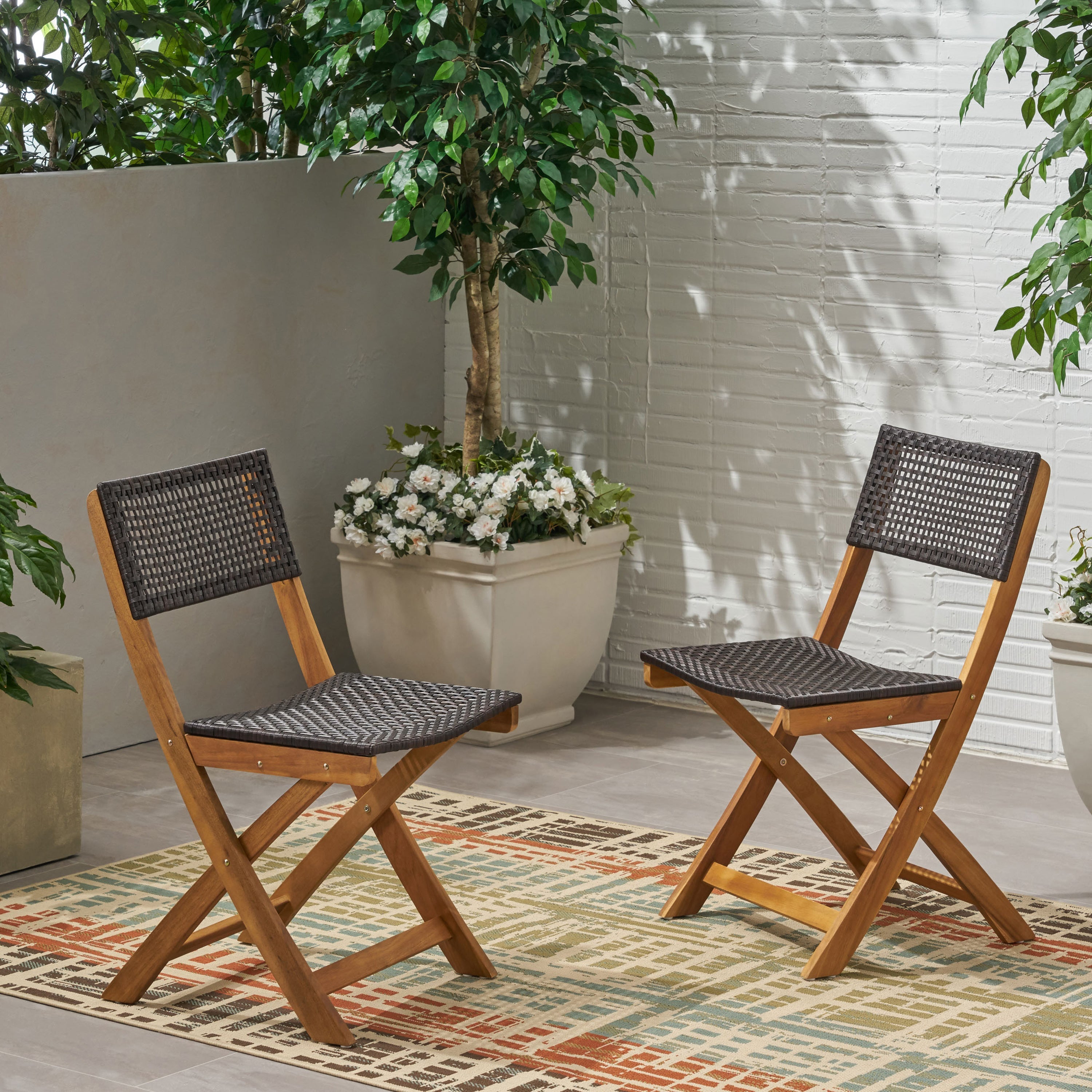 Evergreen Outdoor Furniture Rattan Frame - Brown