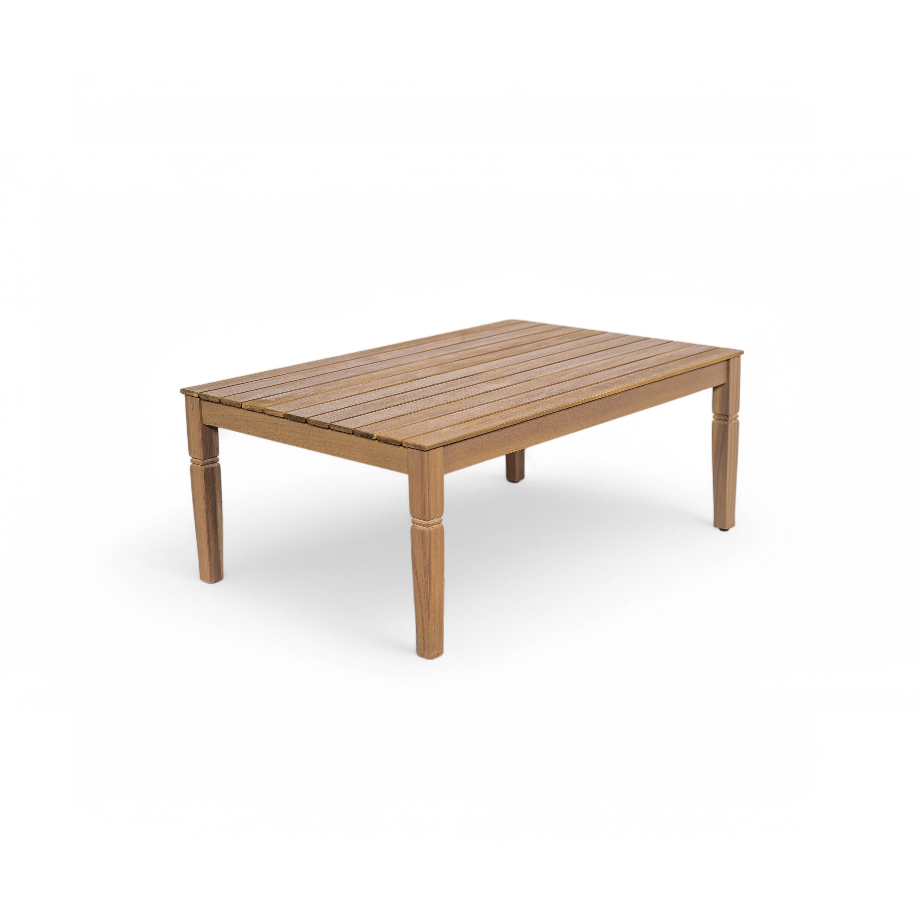 Outdoor Coffee Table Cushioned Seating - Light Brown