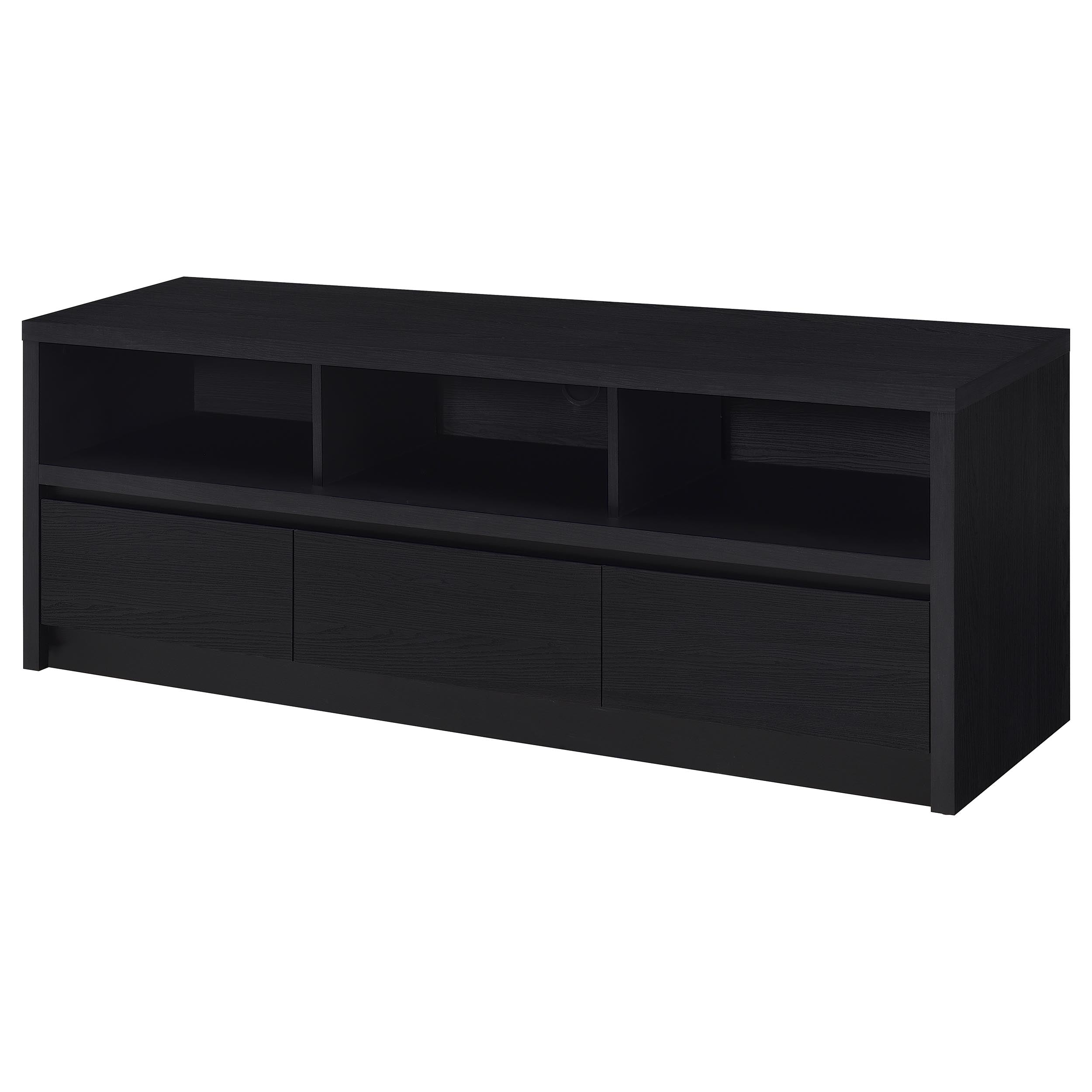 Rutland 3-drawer TV Stand Media Console Black