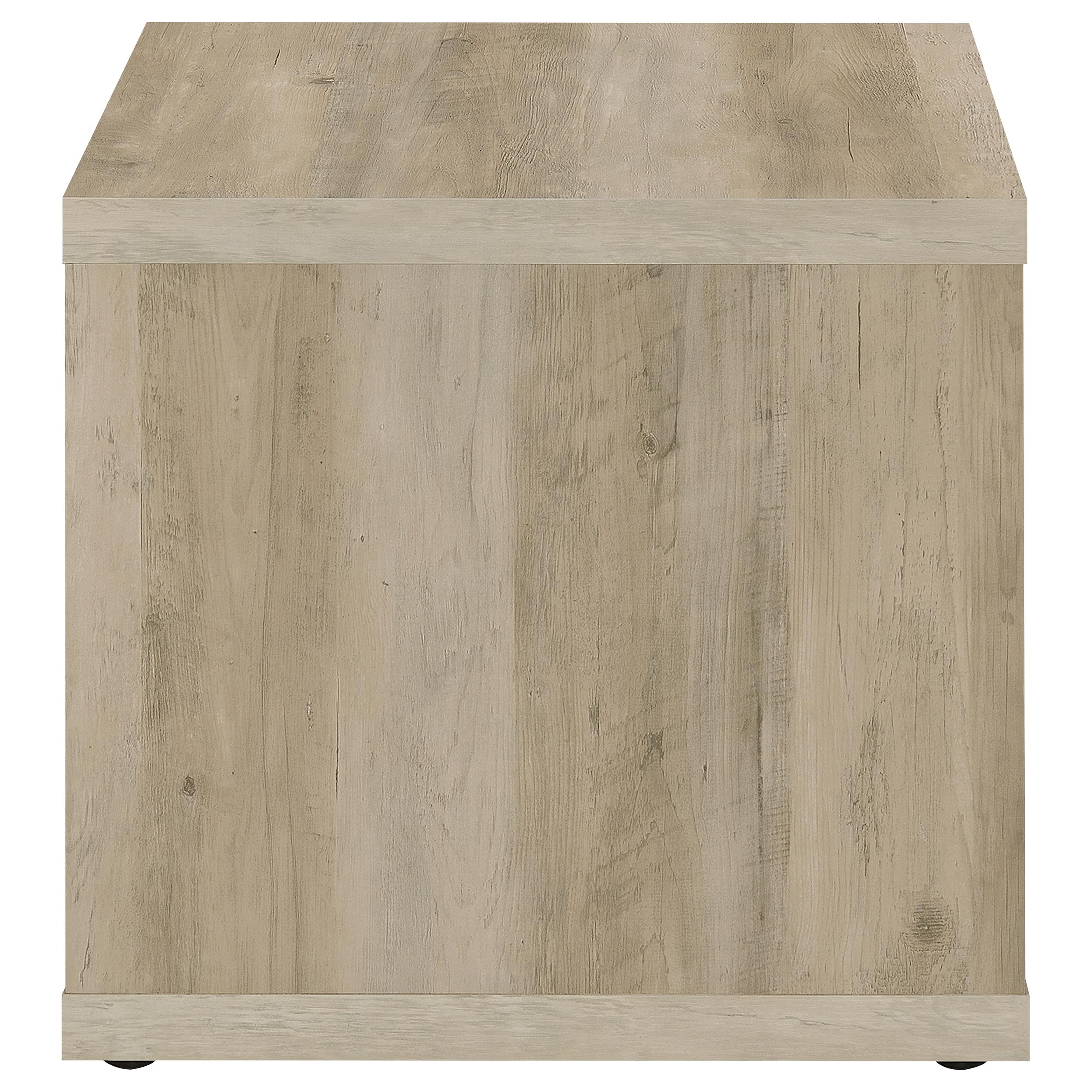 Frisco Square Engineered Pine Wood Side End Table